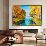 Landscape 151 Canvas Art 90 x 60 cm / Stretched on hidden frame