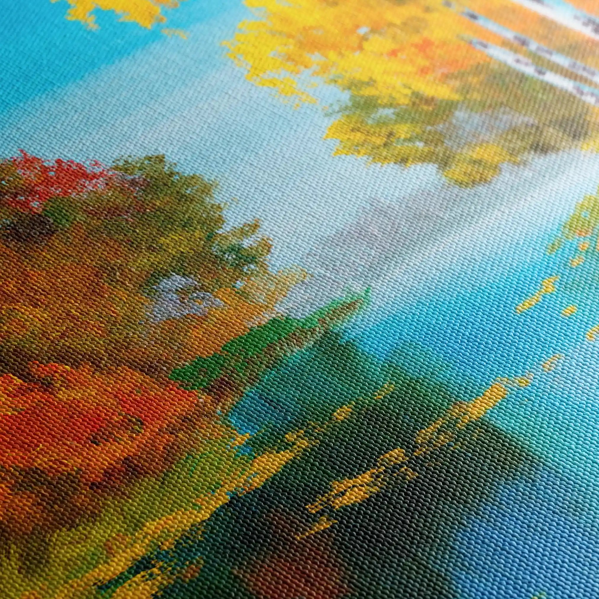 Landscape 151 Canvas Art 90 x 60 cm / Stretched on hidden frame