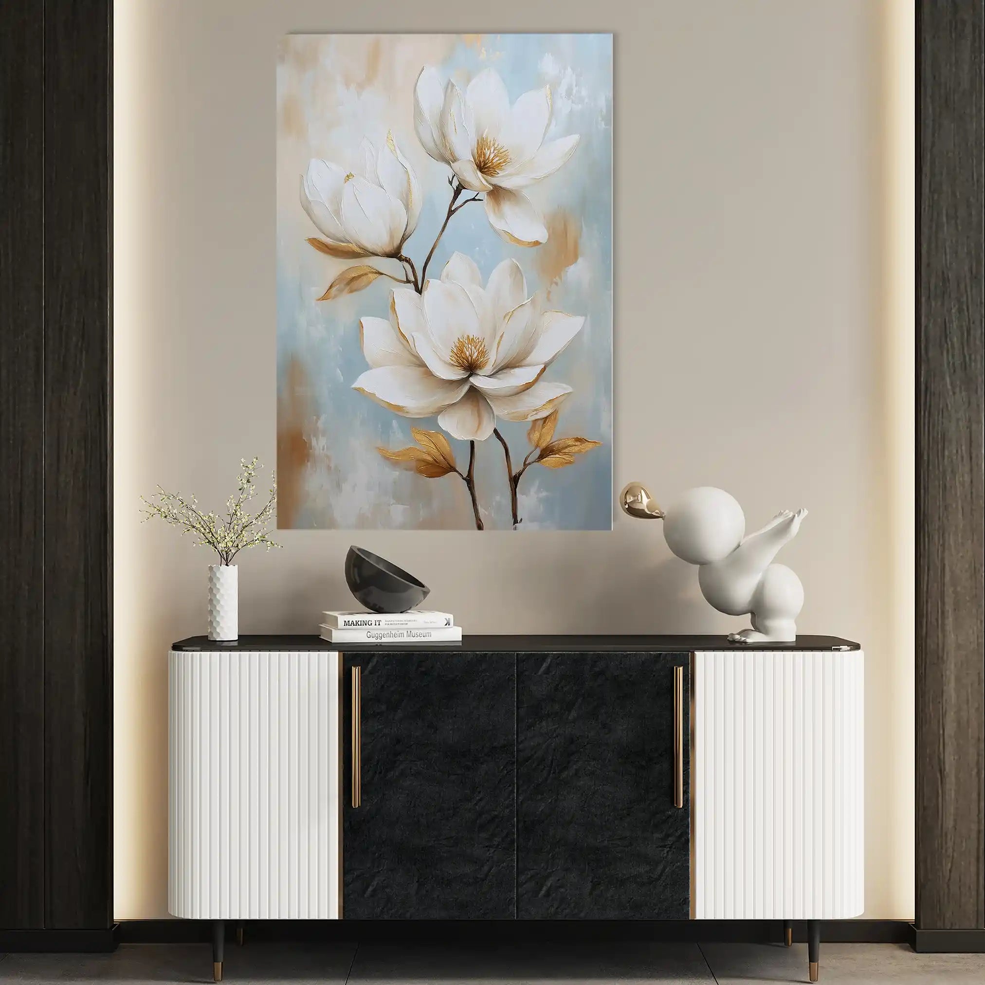 Floral Canvas Wall Art WAD1511-F 90 x 60 cm / Stretched on hidden frame