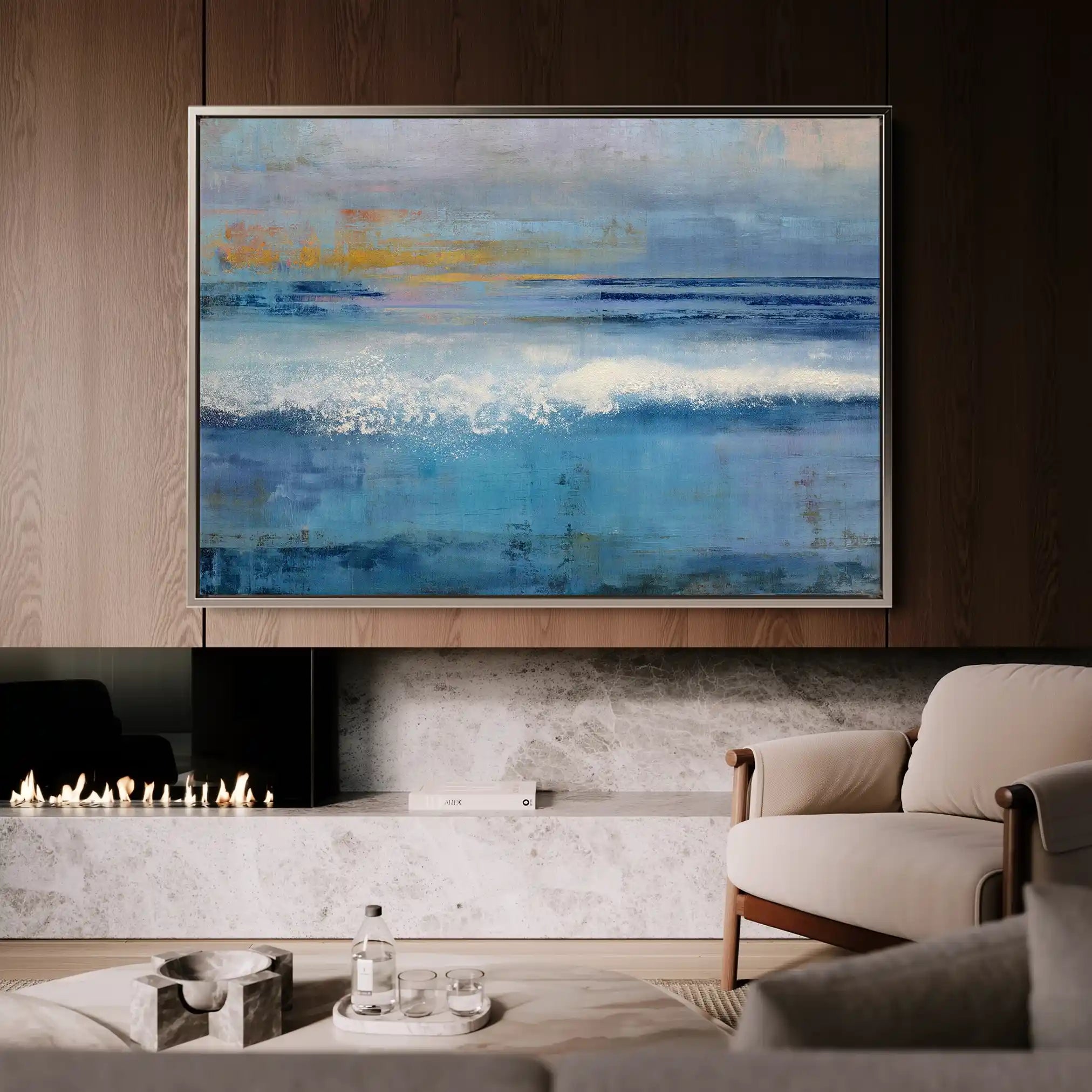 Abstract 1512 Canvas Art 60 x 40 cm / Stretched on hidden frame