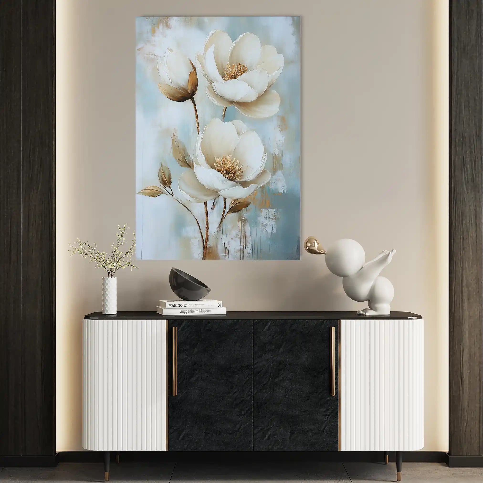 Floral Canvas Wall Art WAD1512-F 90 x 60 cm / Stretched on hidden frame