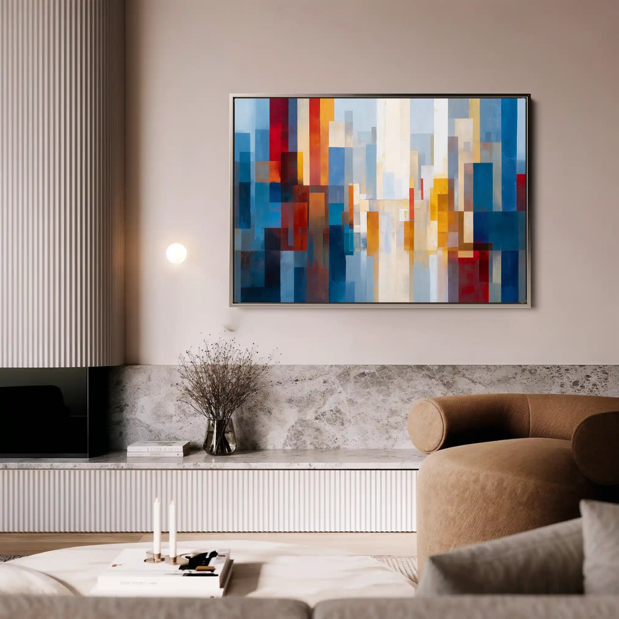 Abstract 1513 Canvas Art 60 x 40 cm / Stretched on hidden frame