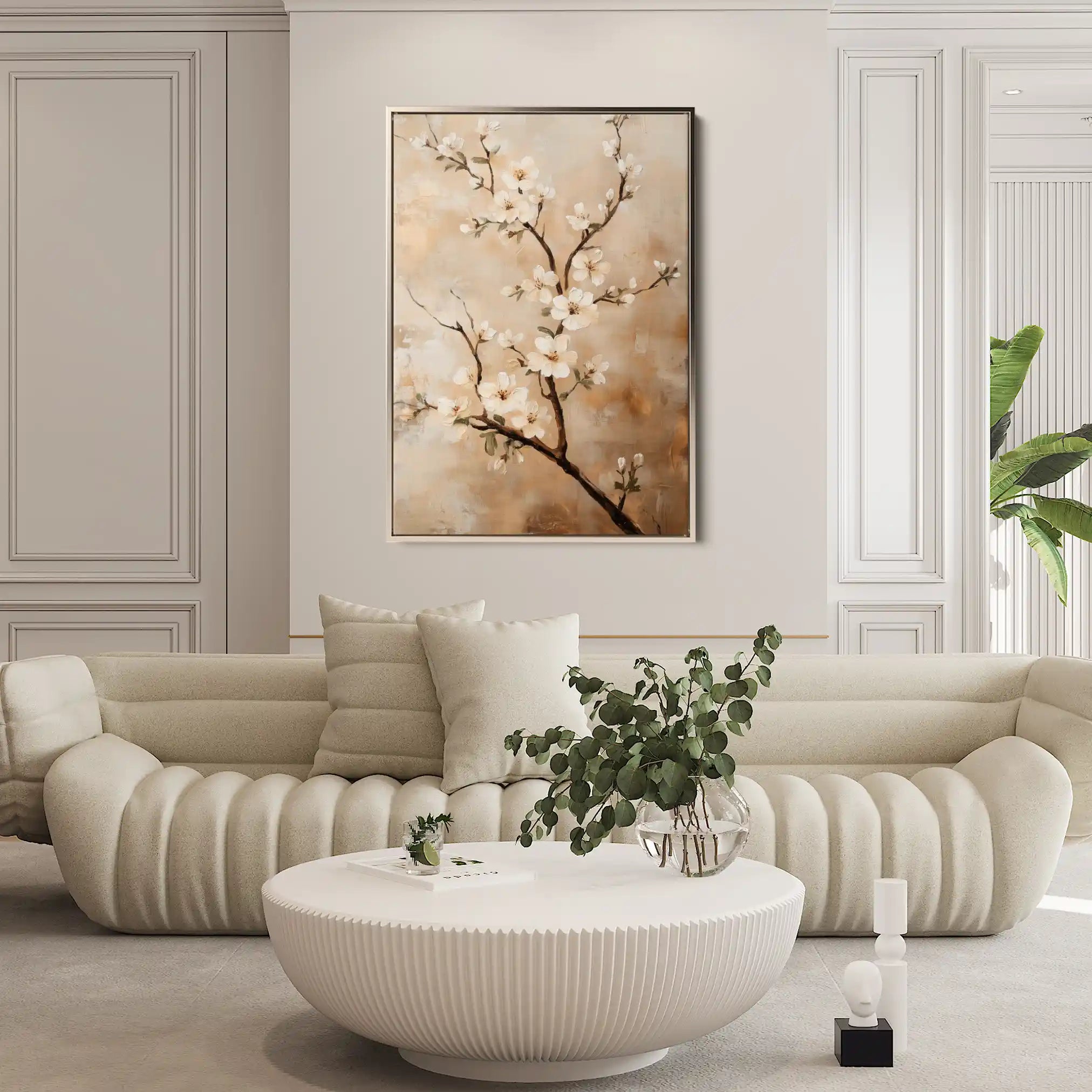 Floral Canvas Wall Art WAD1513-F 90 x 60 cm / Stretched on hidden frame
