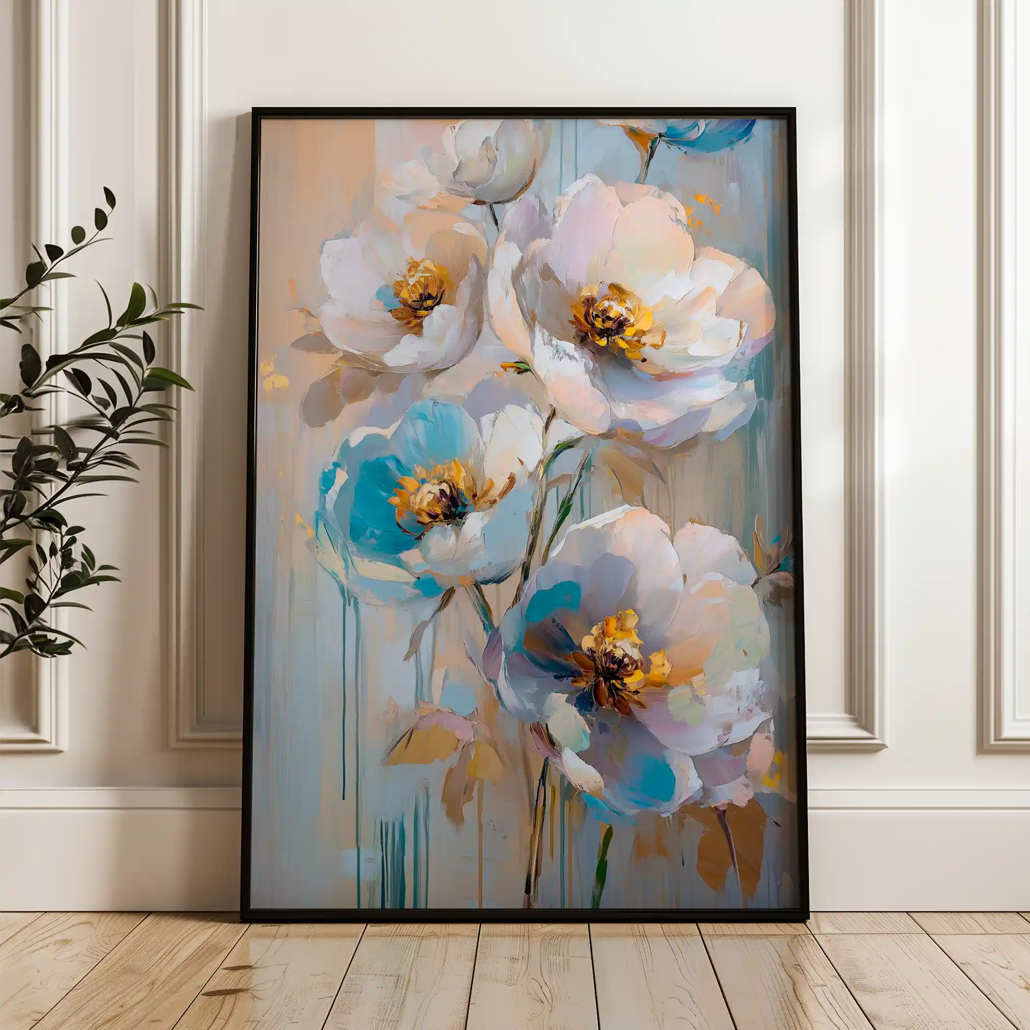 Floral Canvas Wall Art WAD1515-F 90 x 60 cm / Stretched on hidden frame