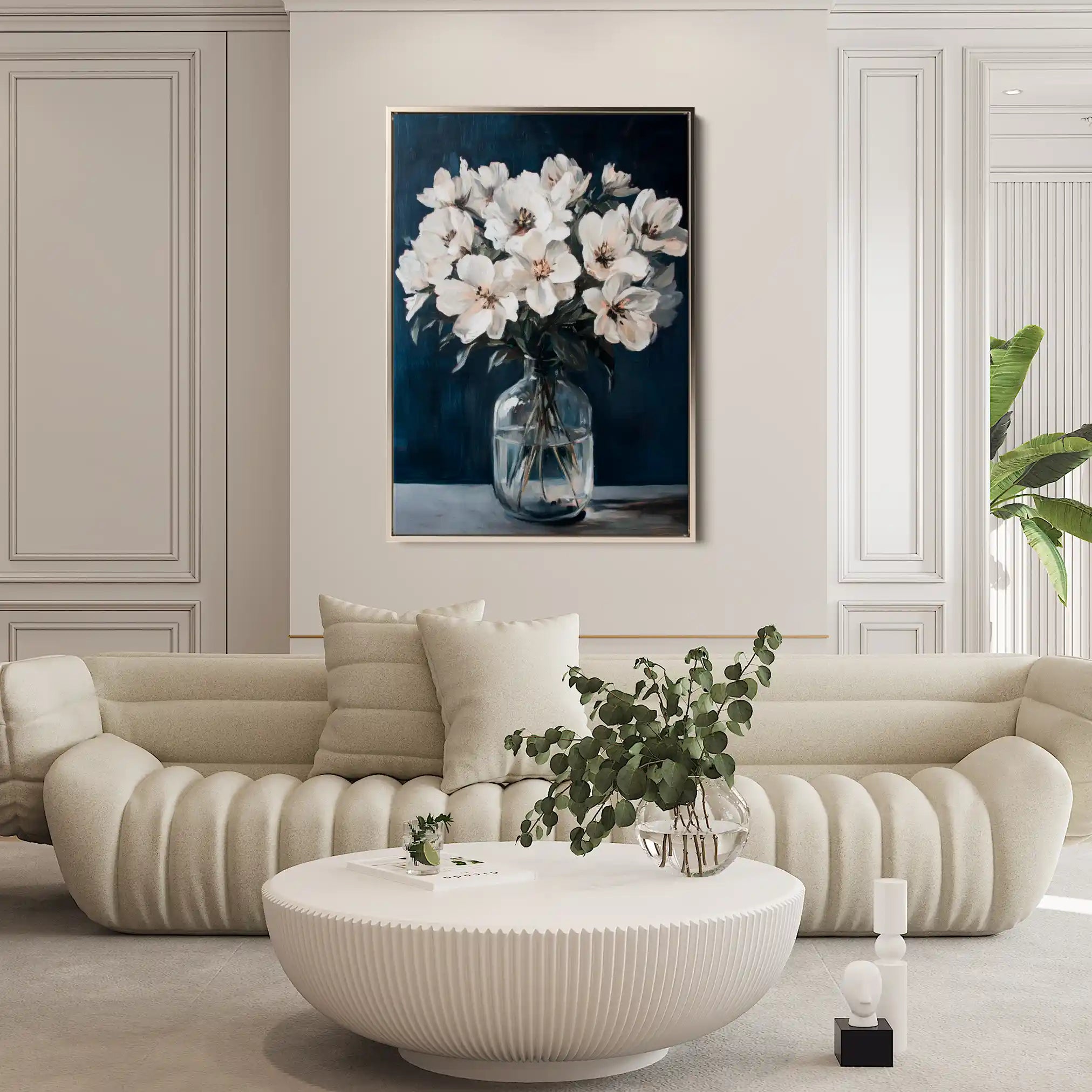 Floral Canvas Wall Art WAD1516-F 90 x 60 cm / Stretched on hidden frame