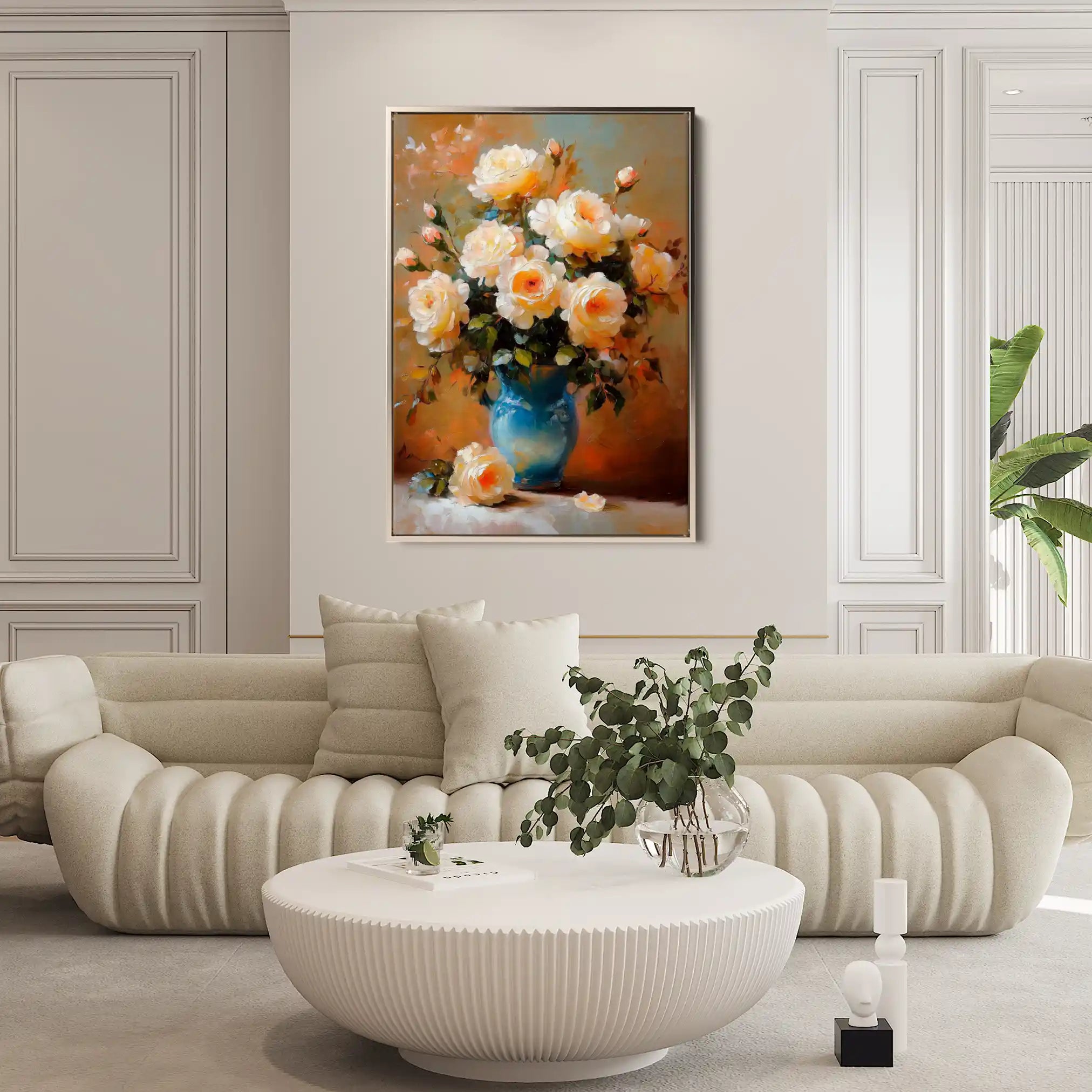 Floral Canvas Wall Art WAD1517-F 90 x 60 cm / Stretched on hidden frame
