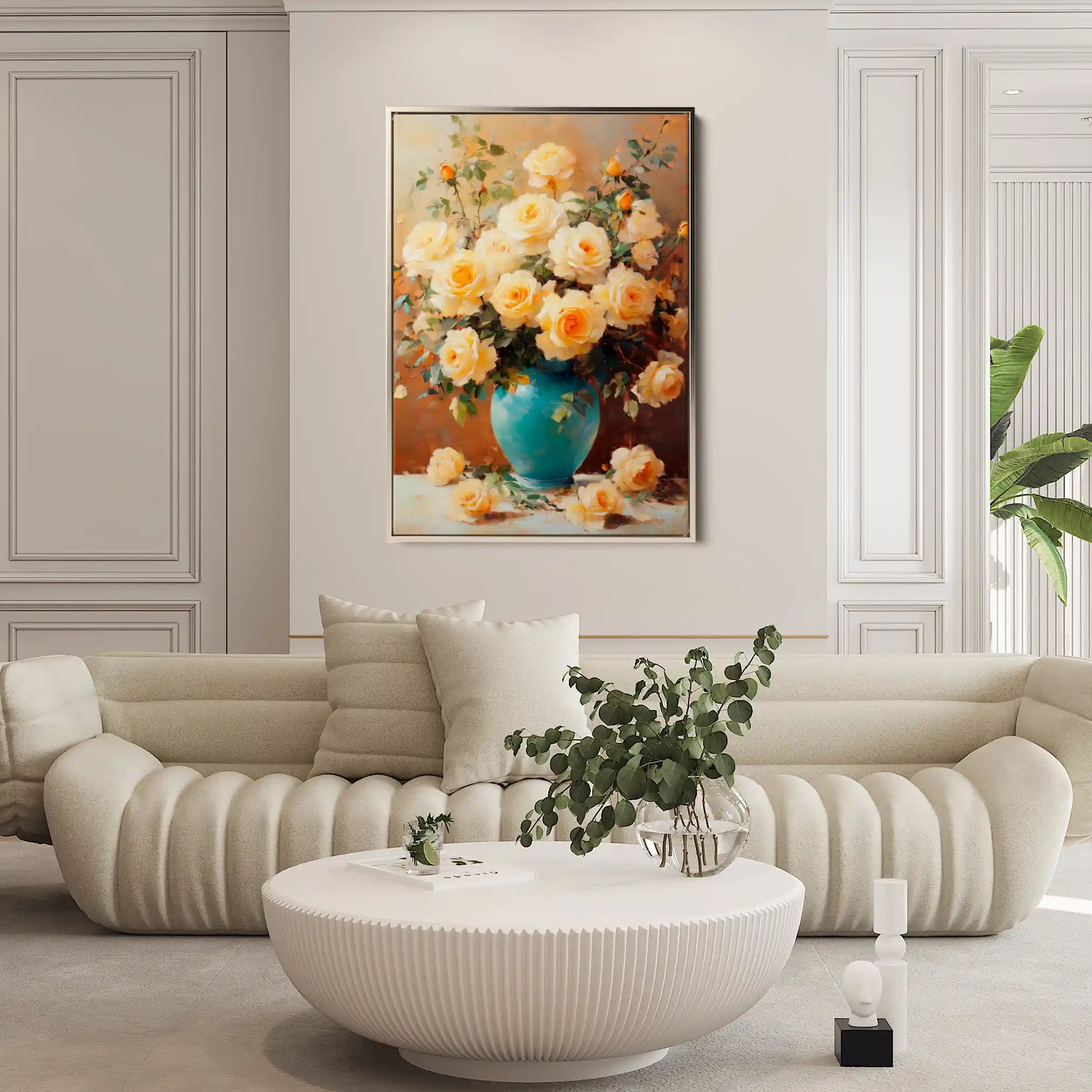 Floral Canvas Wall Art WAD1518-F 90 x 60 cm / Stretched on hidden frame
