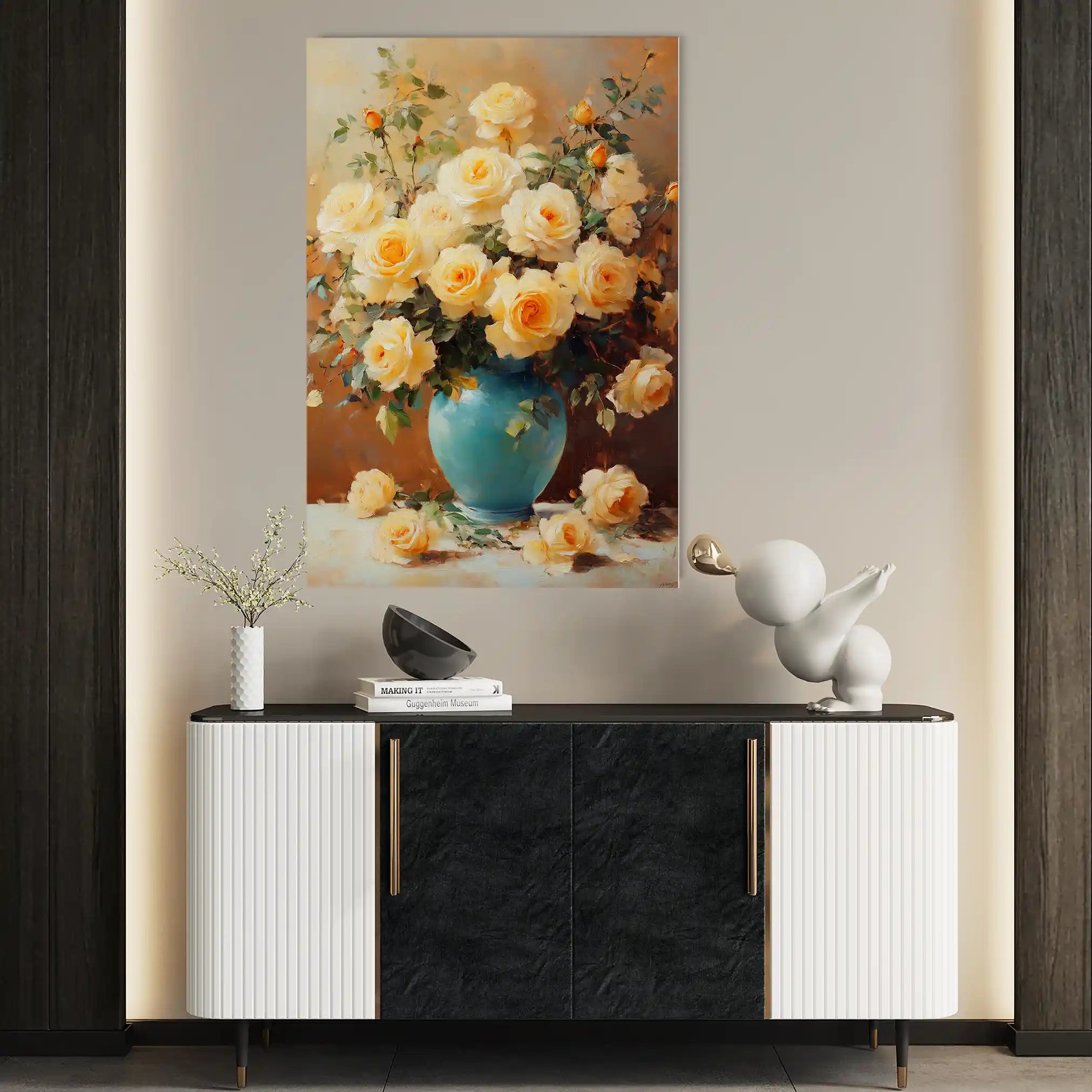 Floral Canvas Wall Art WAD1518-F 90 x 60 cm / Stretched on hidden frame