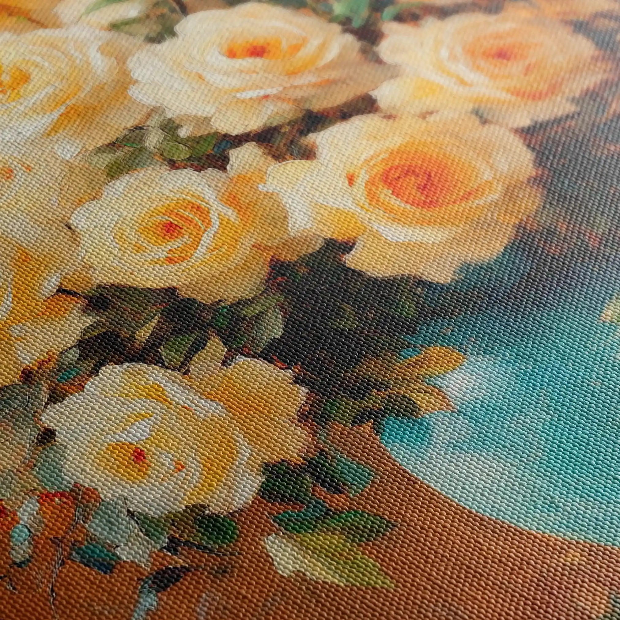 Floral Canvas Wall Art WAD1518-F 90 x 60 cm / Stretched on hidden frame