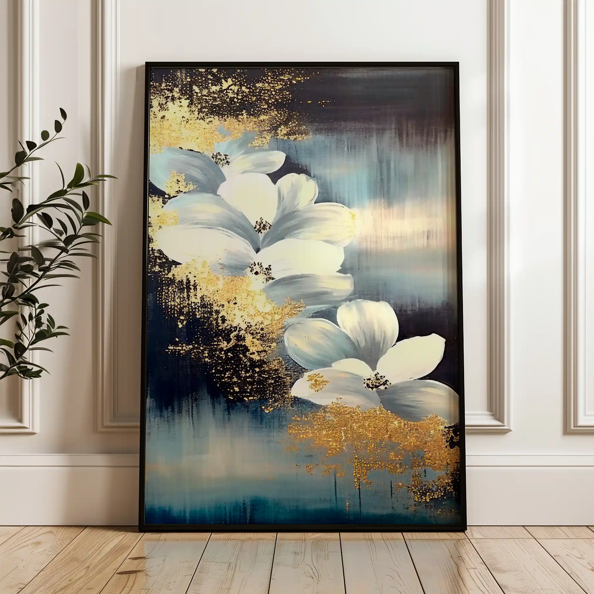 Floral Canvas Wall Art WAD152-F 90 x 60 cm / Stretched on hidden frame