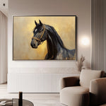 Horses 152 Canvas Art 90 x 60 cm / Stretched on hidden frame