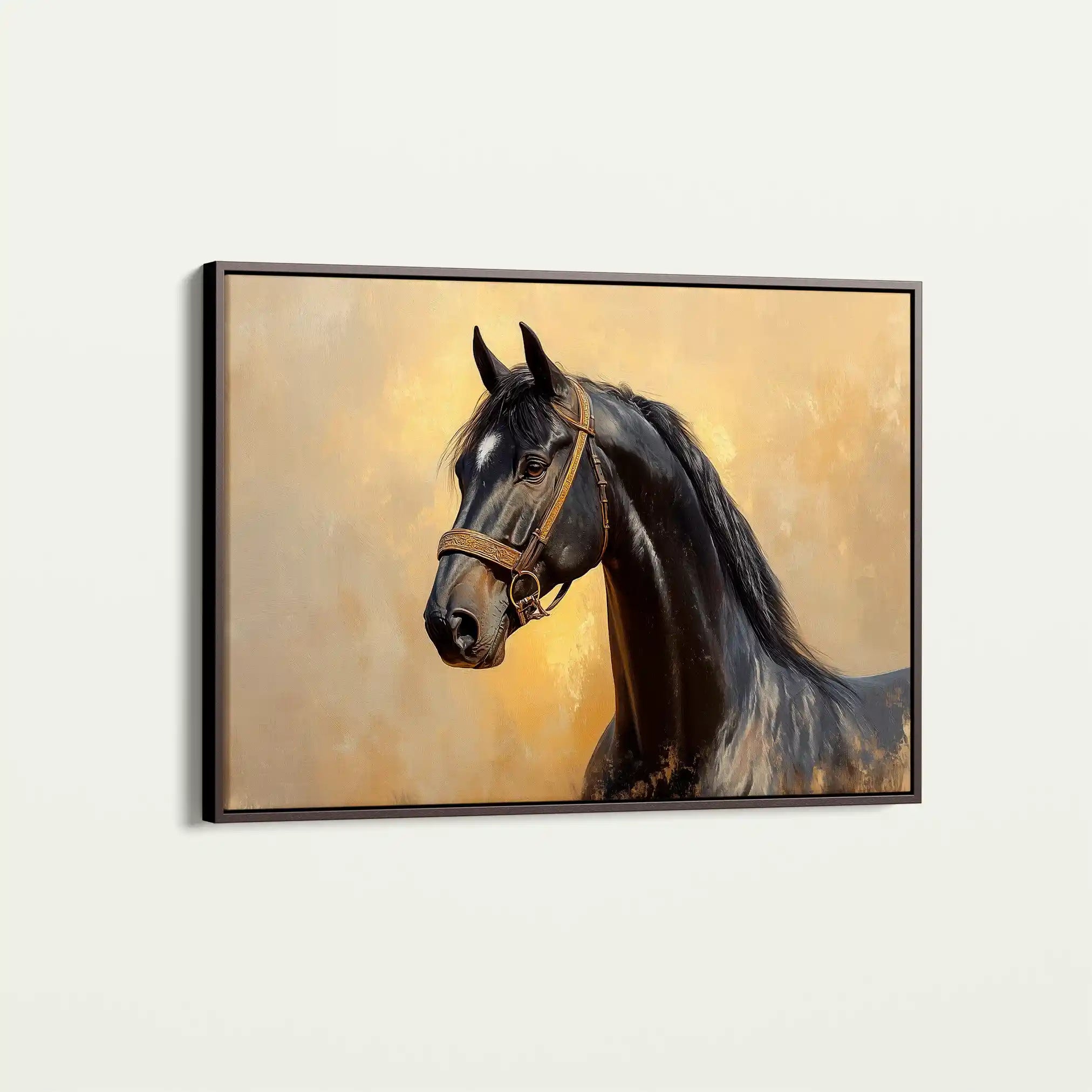 Horses 152 Canvas Art 90 x 60 cm / Stretched on hidden frame