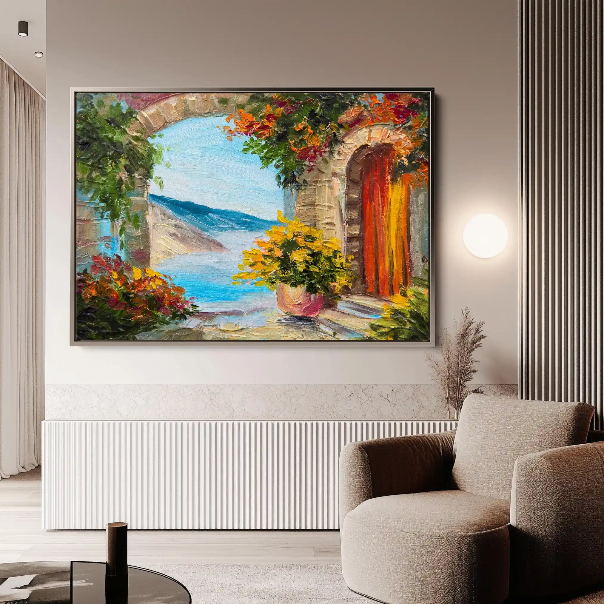 Landscape 152 Canvas Art 90 x 60 cm / Stretched on hidden frame