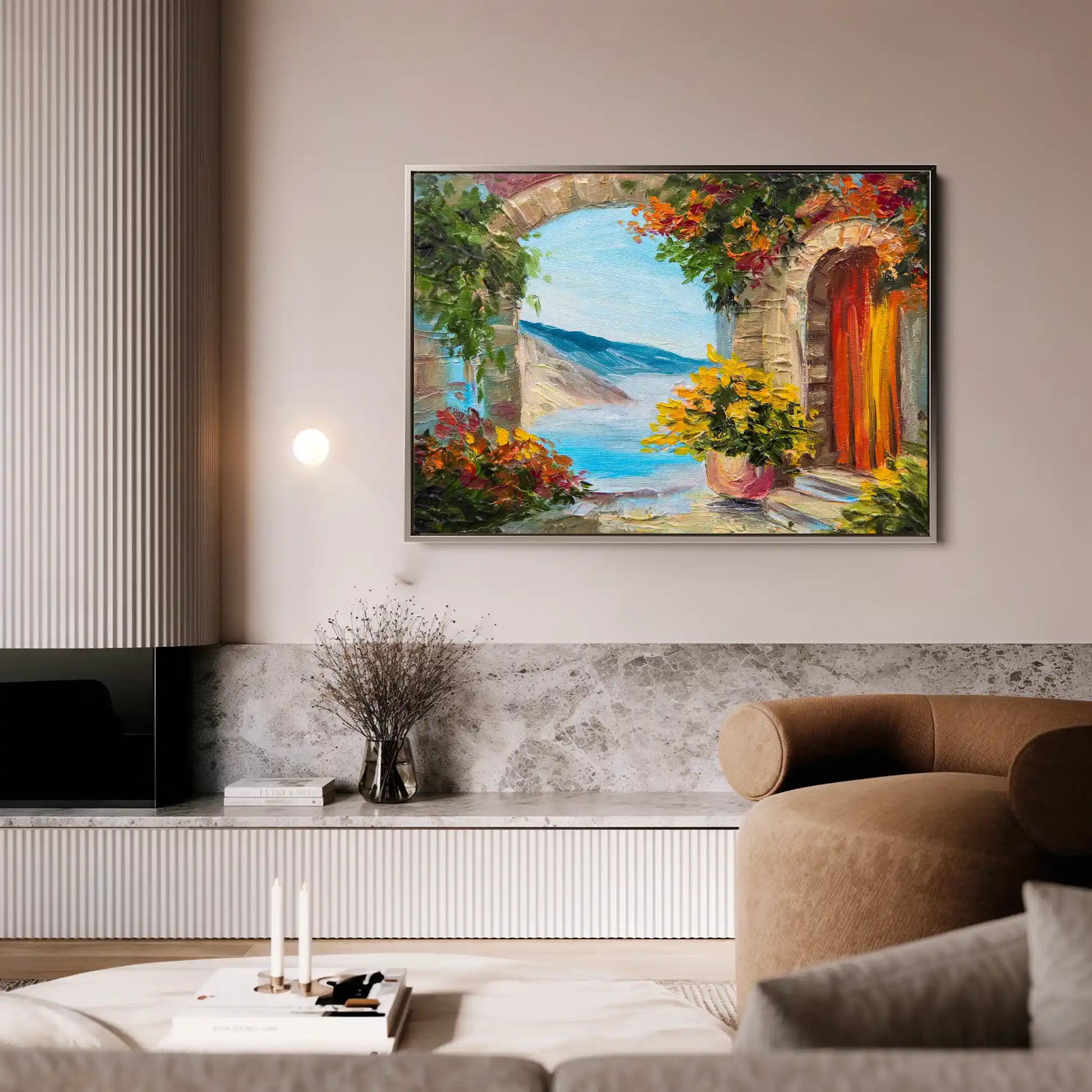 Landscape 152 Canvas Art 90 x 60 cm / Stretched on hidden frame