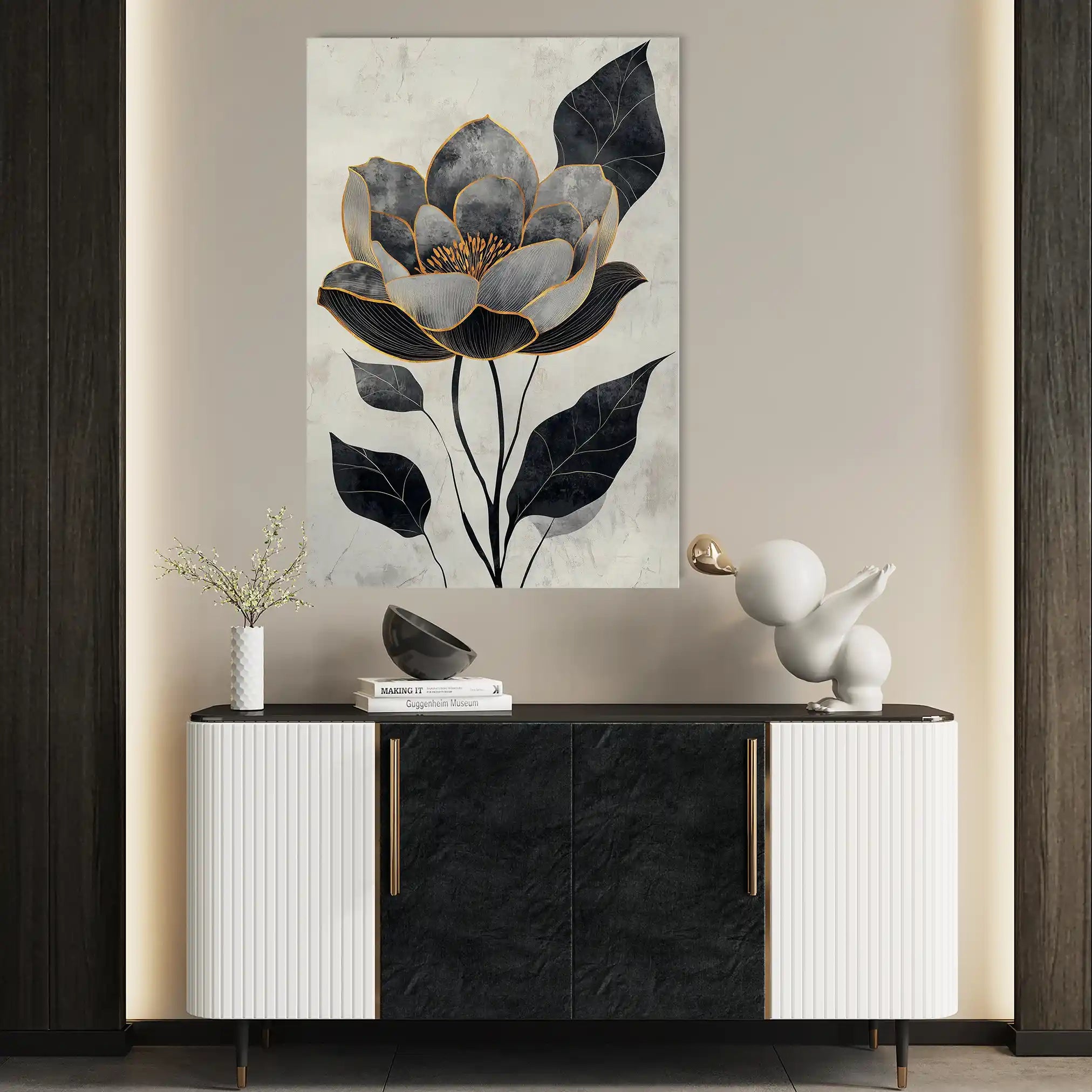 Floral Canvas Wall Art WAD1520-F 90 x 60 cm / Stretched on hidden frame