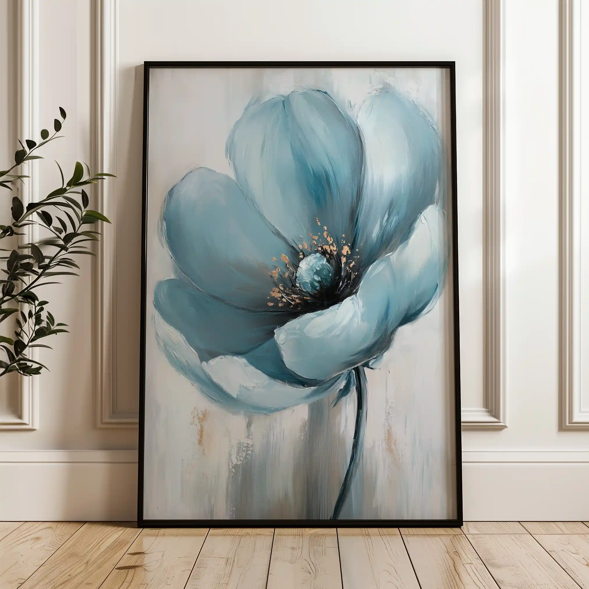 Floral Canvas Wall Art WAD1521-F 90 x 60 cm / Stretched on hidden frame