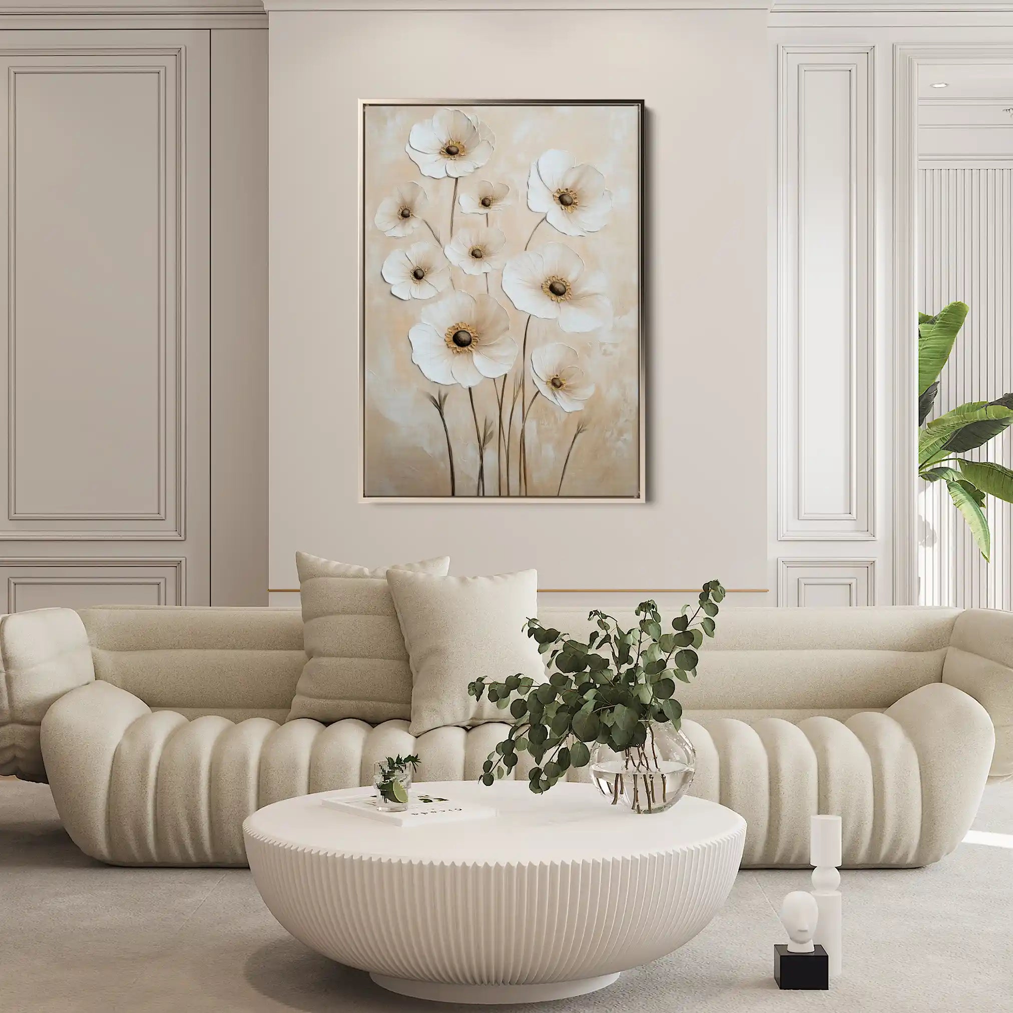 Floral Canvas Wall Art WAD1523-F 90 x 60 cm / Stretched on hidden frame