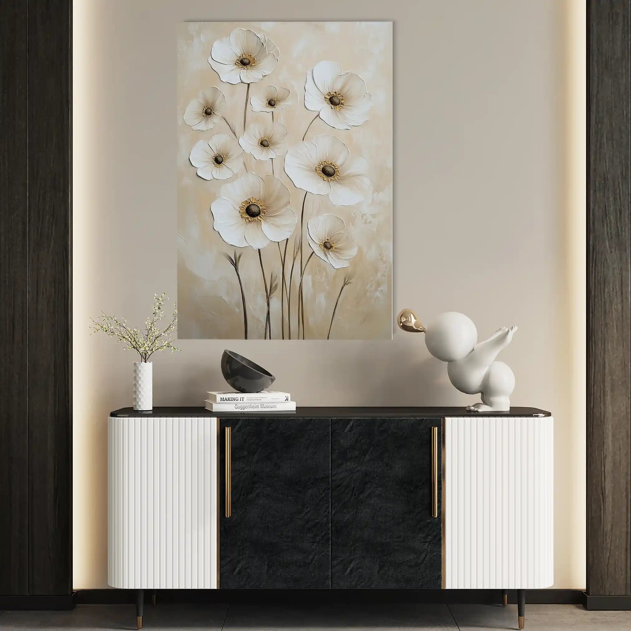 Floral Canvas Wall Art WAD1523-F 90 x 60 cm / Stretched on hidden frame