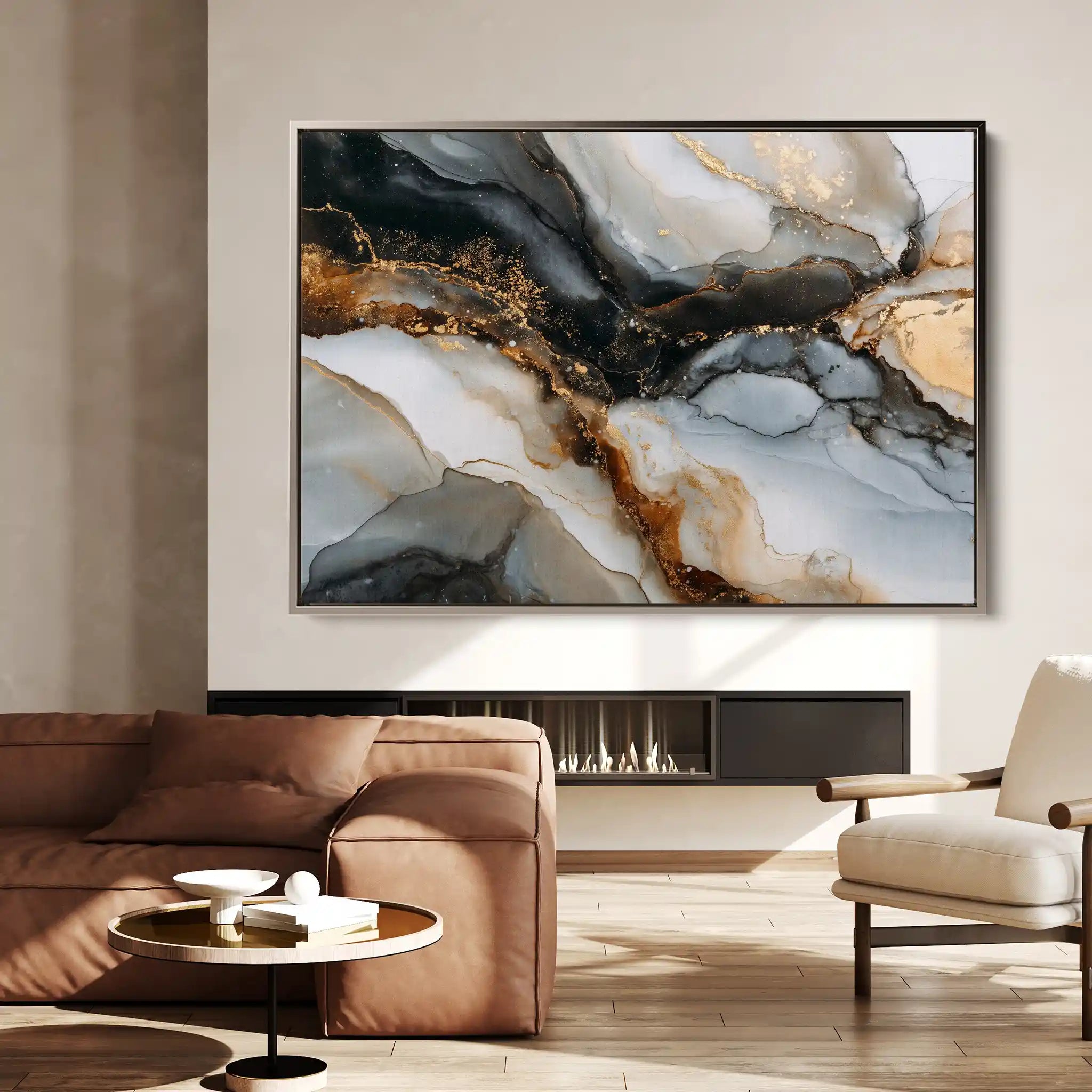 Abstract 1524 Canvas Art 60 x 40 cm / Stretched on hidden frame
