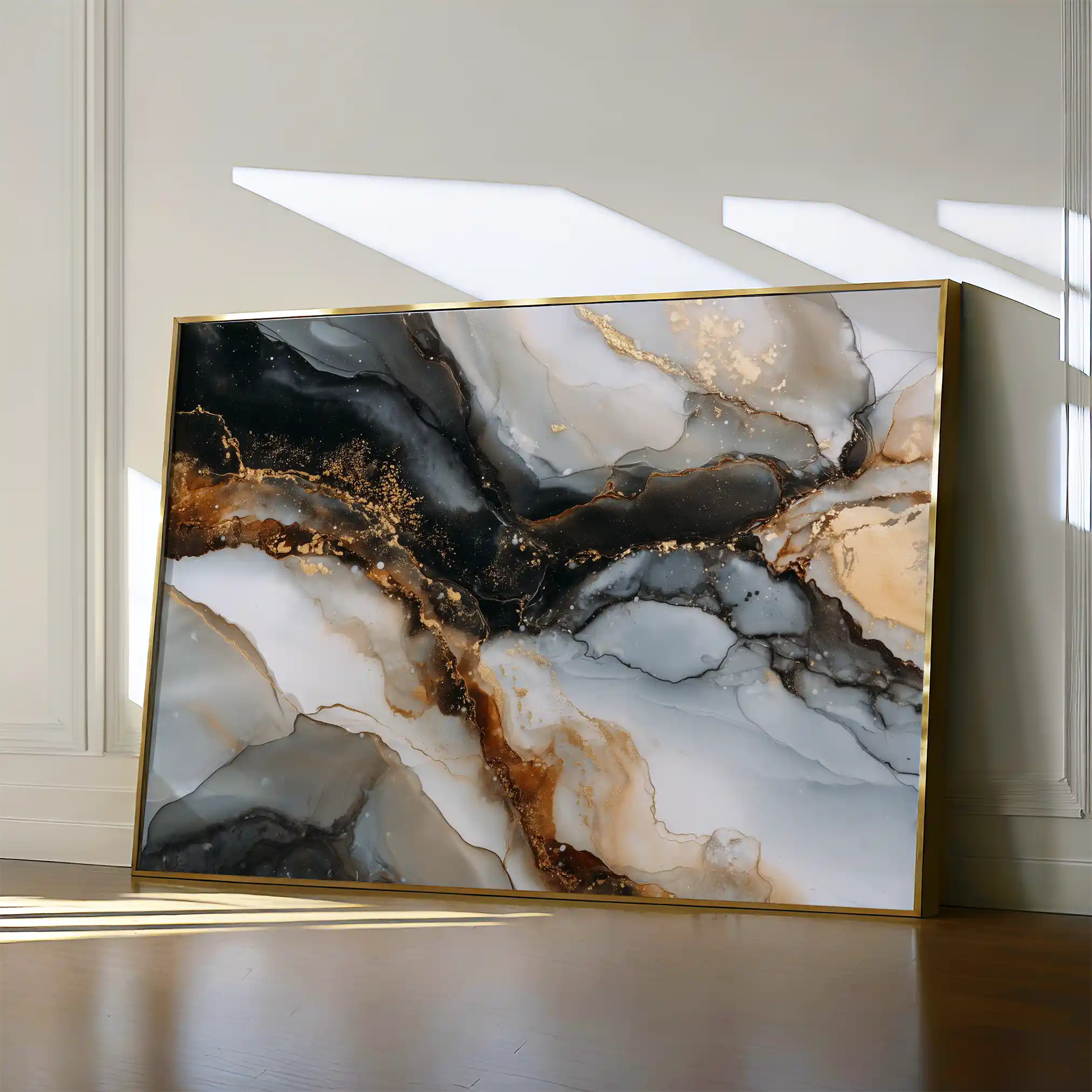 Abstract 1524 Canvas Art 60 x 40 cm / Stretched on hidden frame