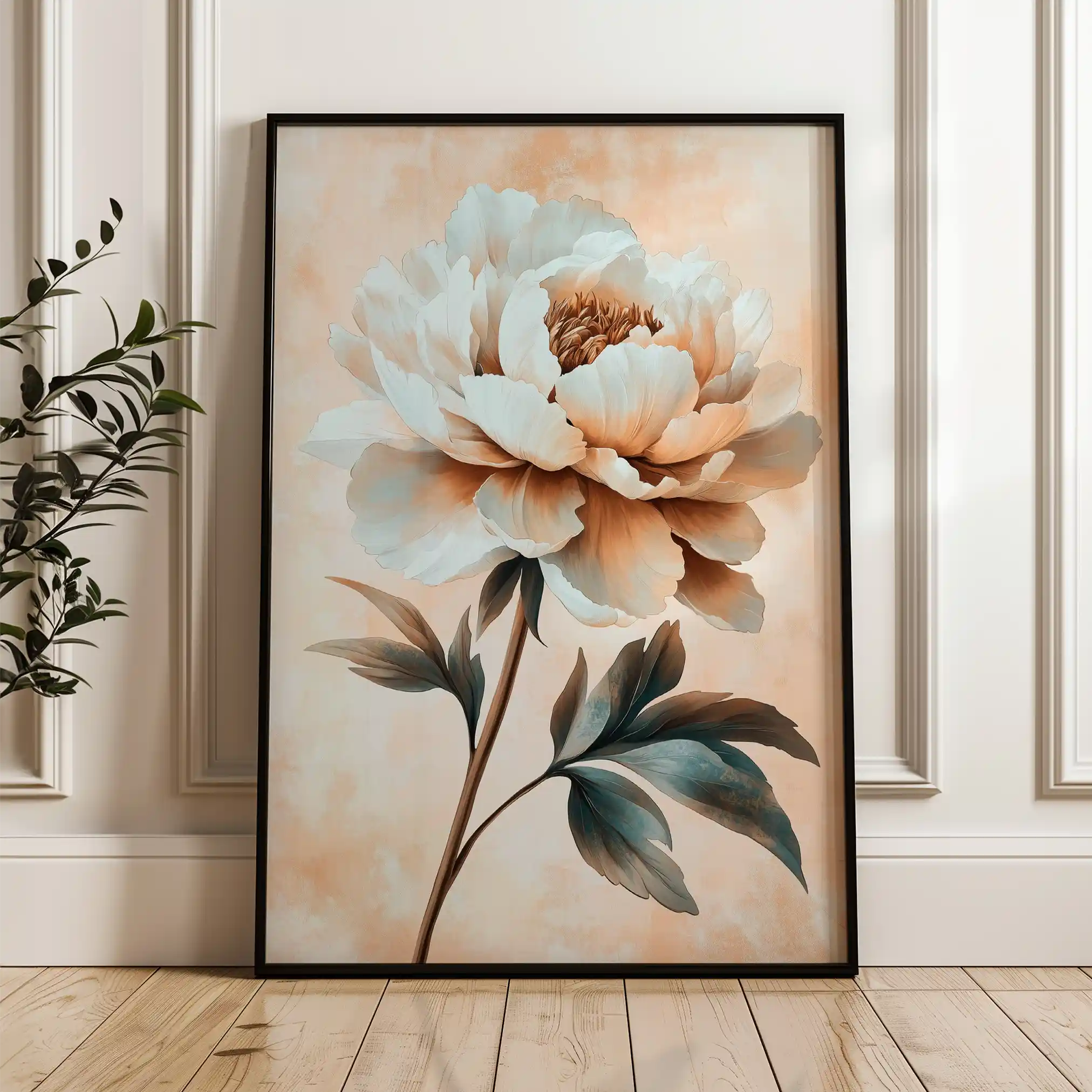 Floral Canvas Wall Art WAD1526-F 90 x 60 cm / Stretched on hidden frame