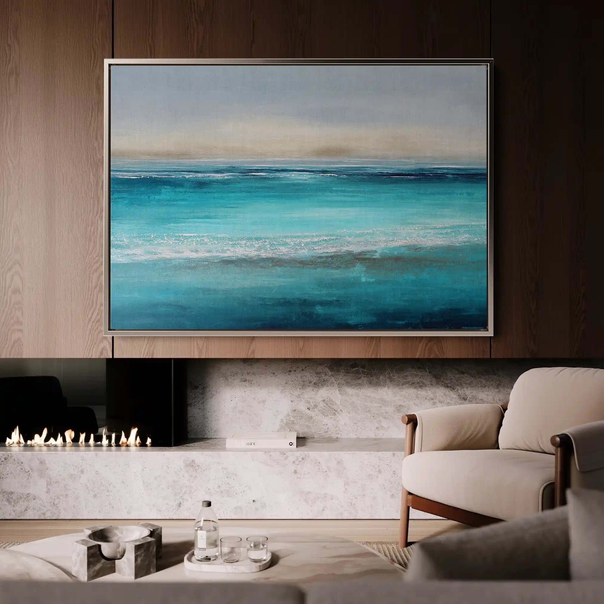 Abstract 1527 Canvas Art 60 x 40 cm / Stretched on hidden frame