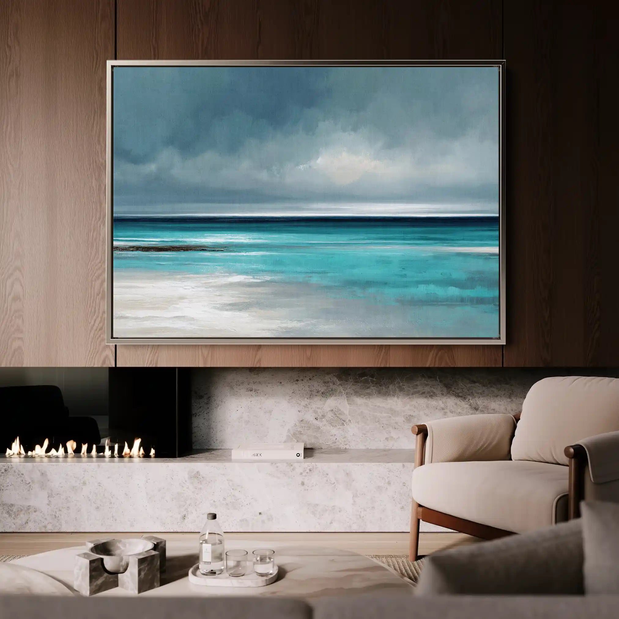 Abstract 1528 Canvas Art 60 x 40 cm / Stretched on hidden frame