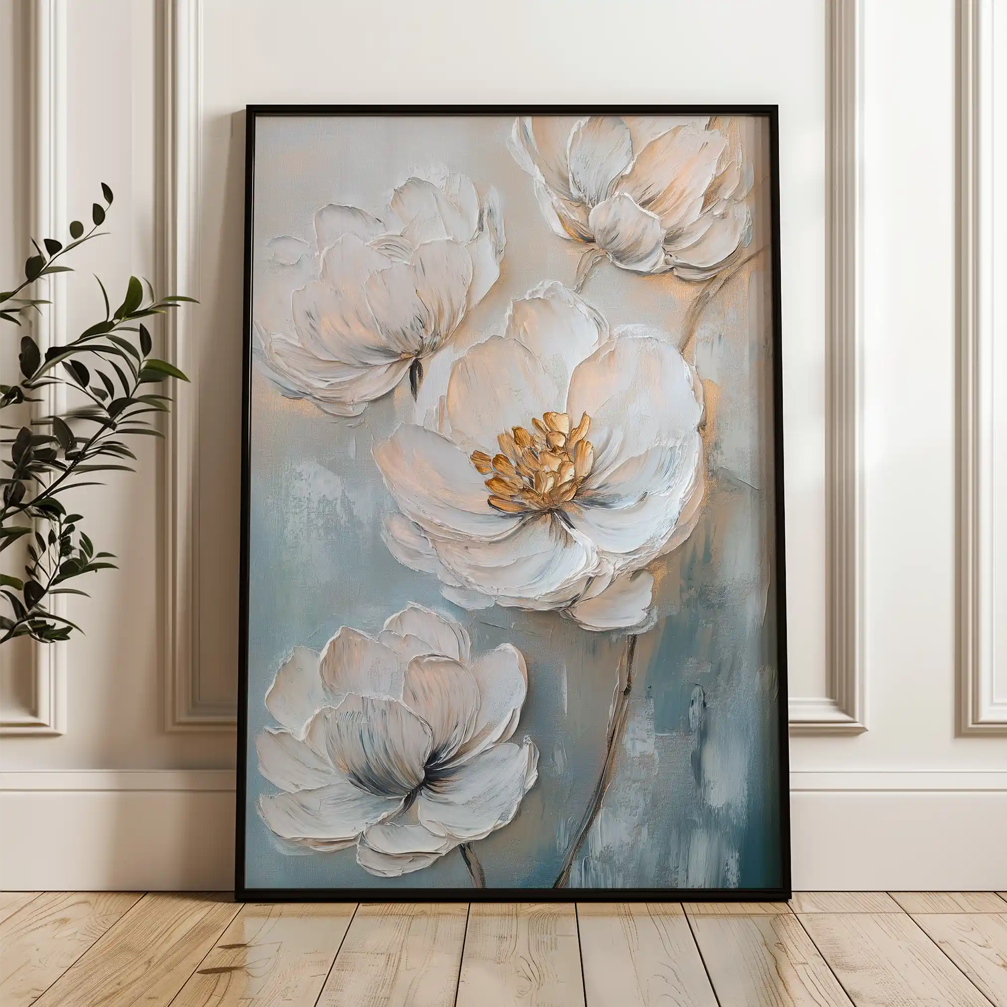 Floral Canvas Wall Art WAD1528-F 90 x 60 cm / Stretched on hidden frame