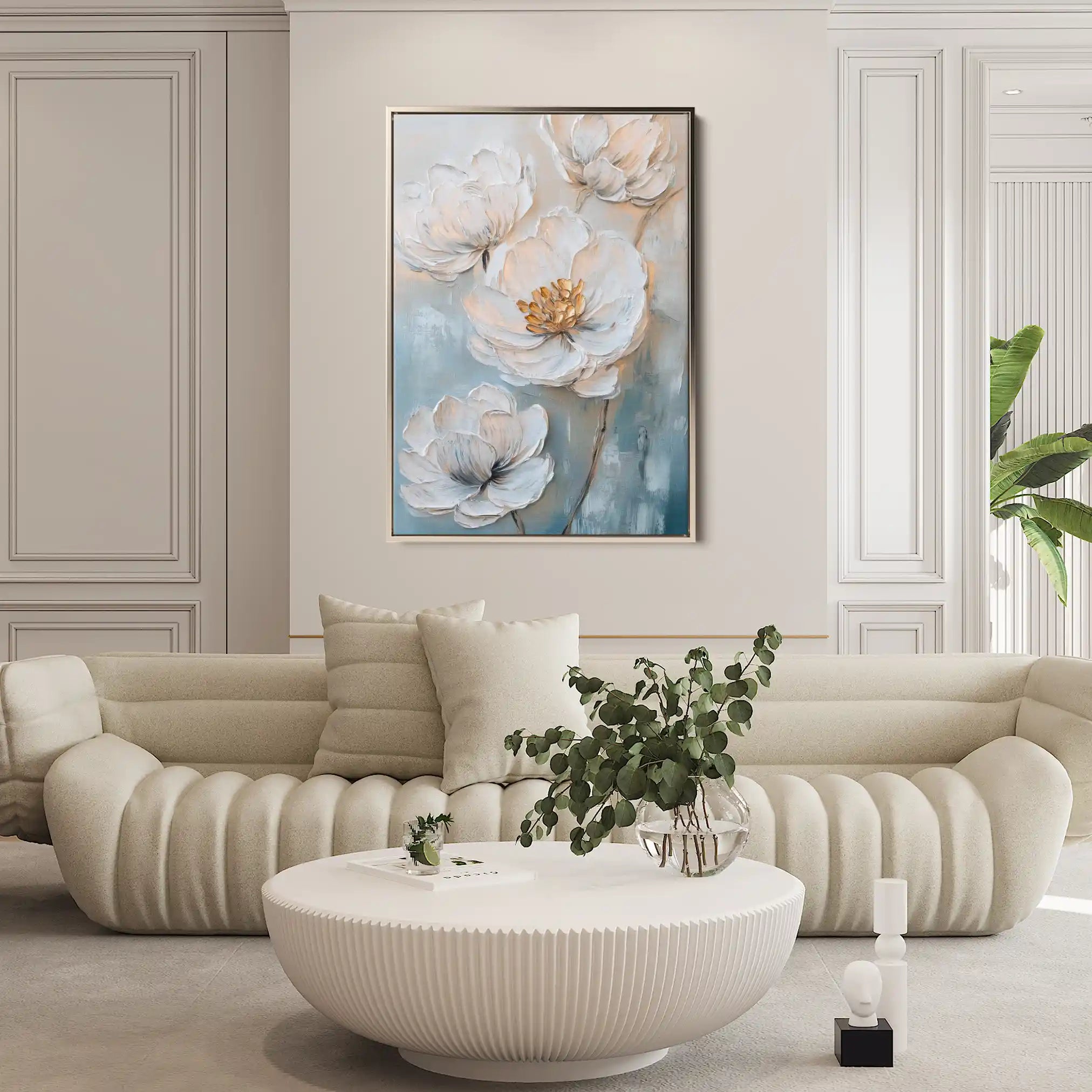 Floral Canvas Wall Art WAD1528-F 90 x 60 cm / Stretched on hidden frame