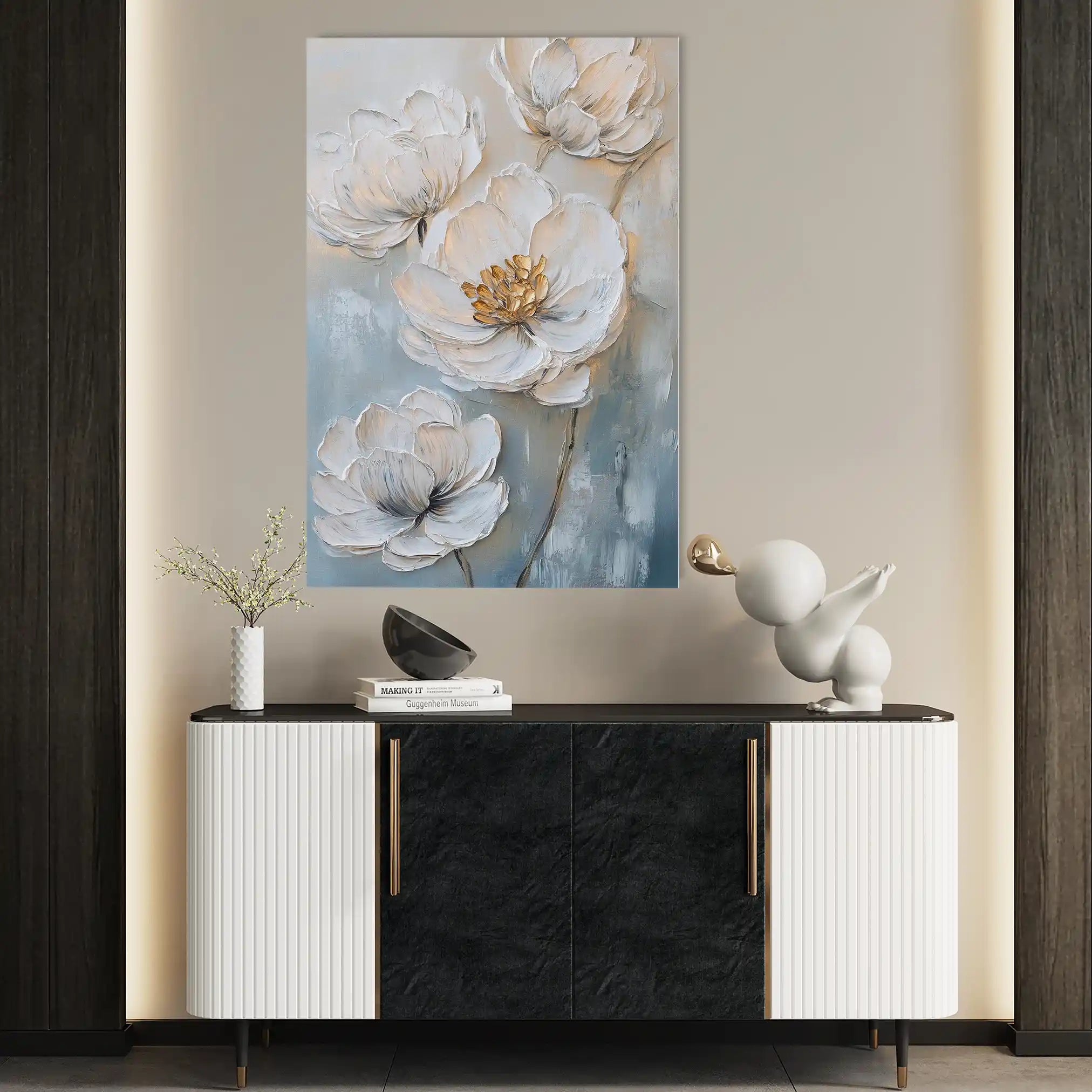 Floral Canvas Wall Art WAD1528-F 90 x 60 cm / Stretched on hidden frame