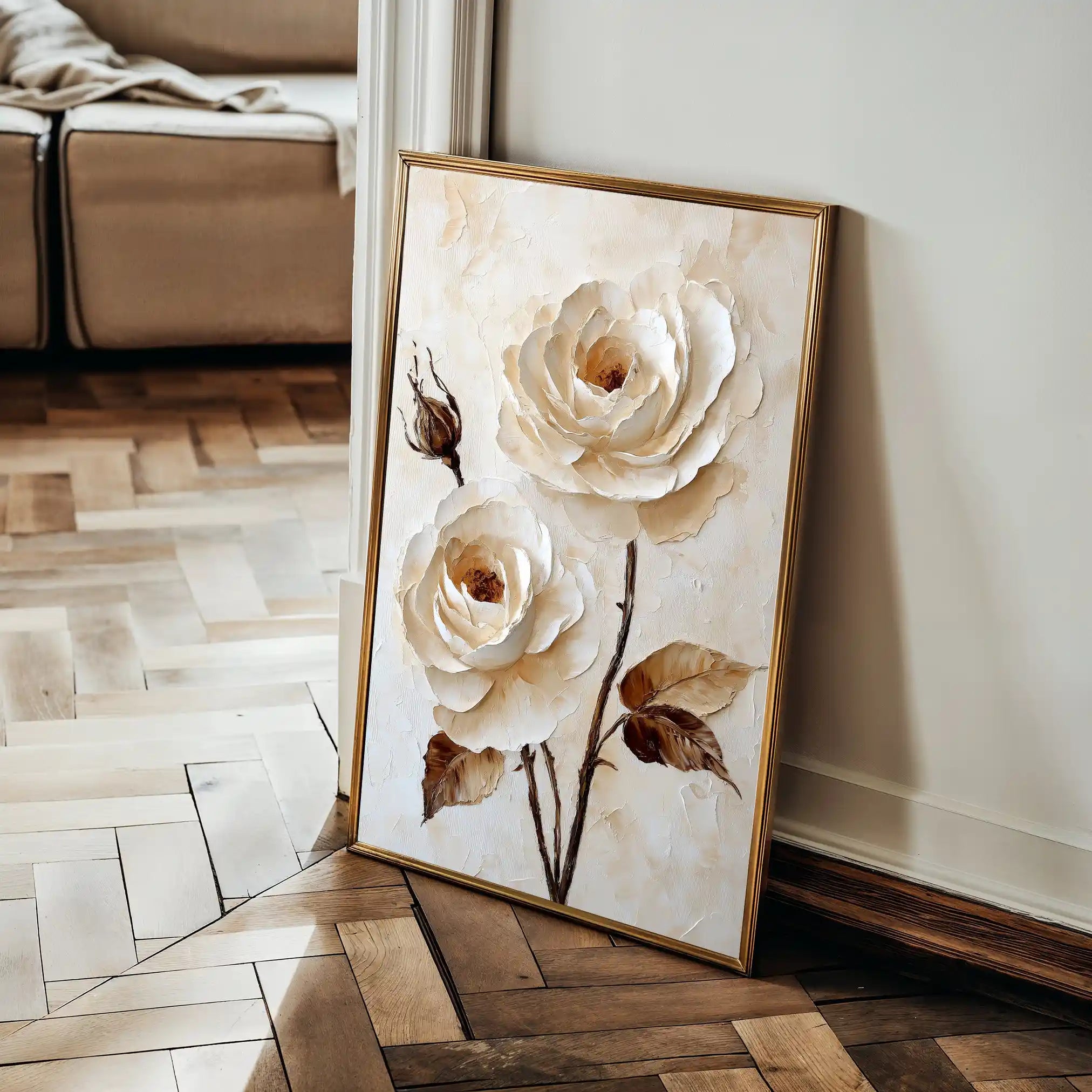 Floral Canvas Wall Art WAD1529-F 90 x 60 cm / Stretched on hidden frame