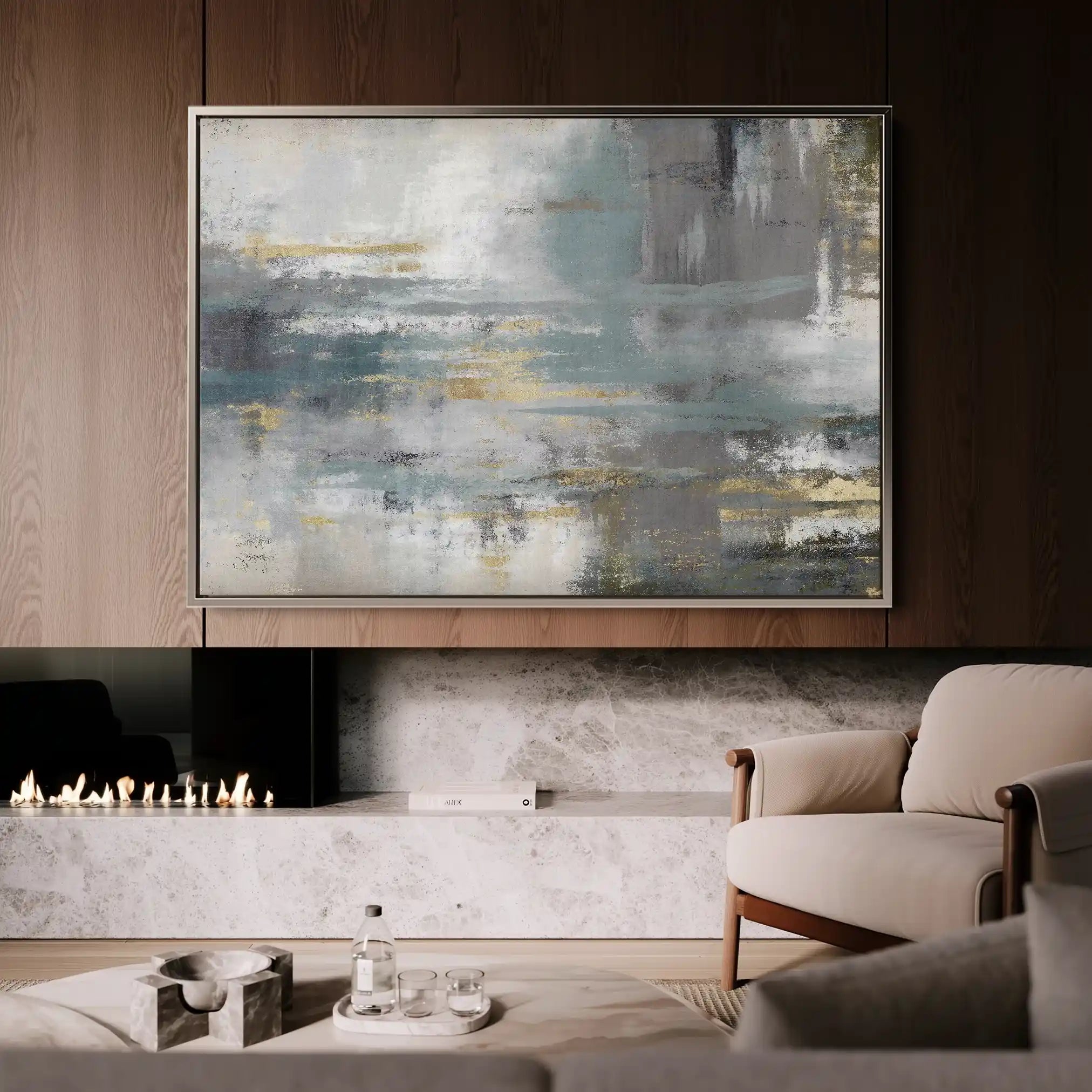 Abstract 153 Canvas Art 60 x 40 cm / Stretched on hidden frame