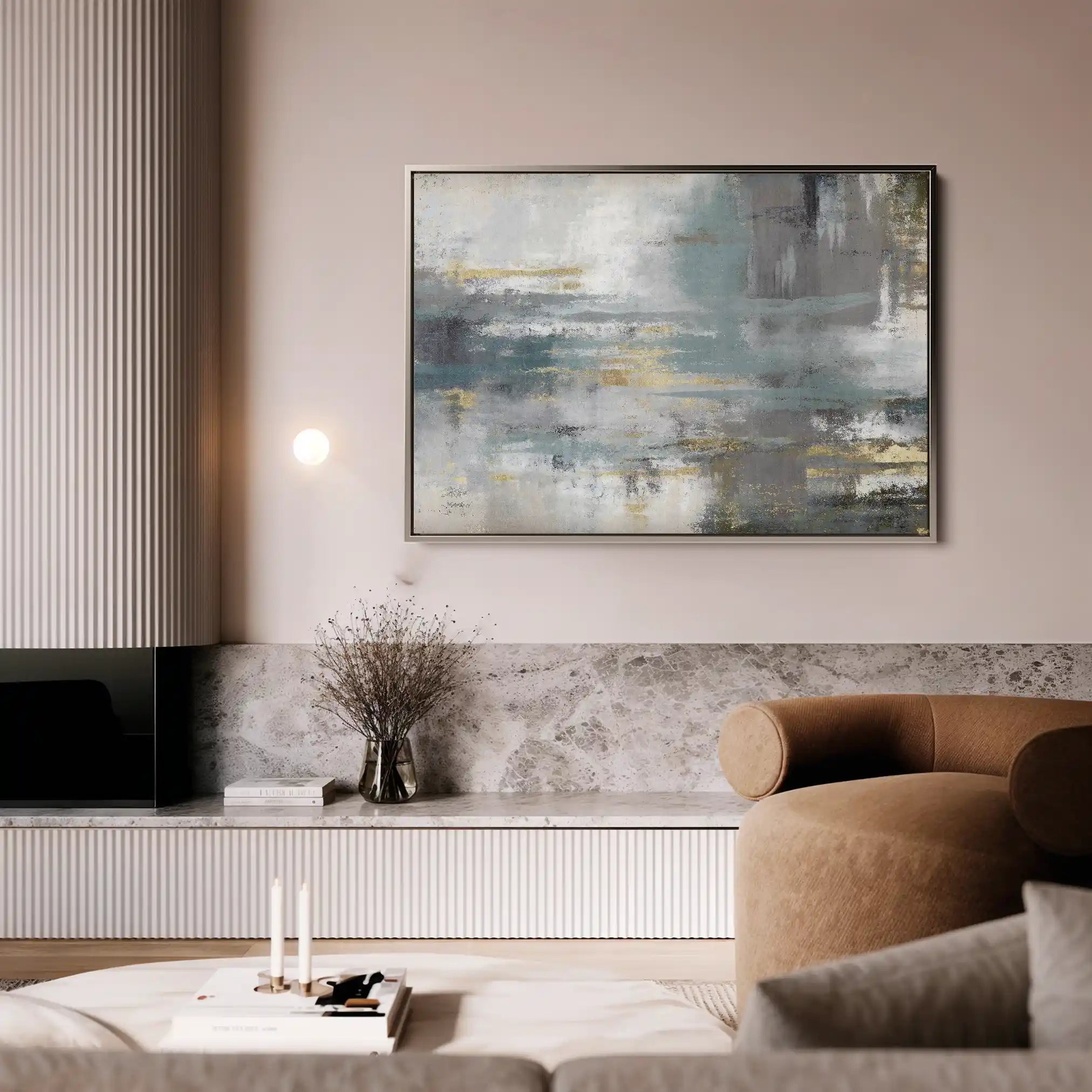 Abstract 153 Canvas Art 60 x 40 cm / Stretched on hidden frame