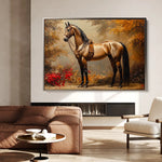 Horses 153 Canvas Art 90 x 60 cm / Stretched on hidden frame