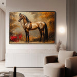 Horses 153 Canvas Art 90 x 60 cm / Stretched on hidden frame