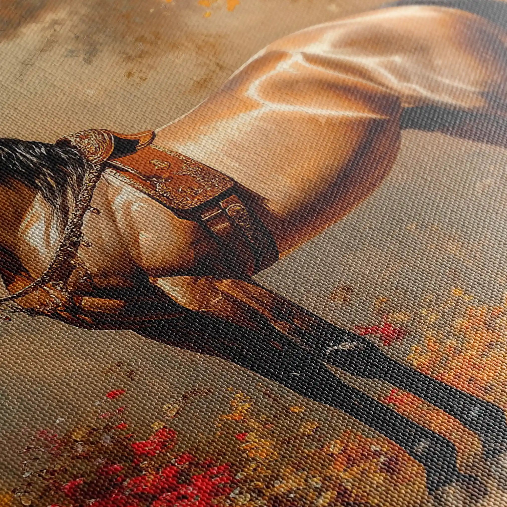 Horses 153 Canvas Art 90 x 60 cm / Stretched on hidden frame