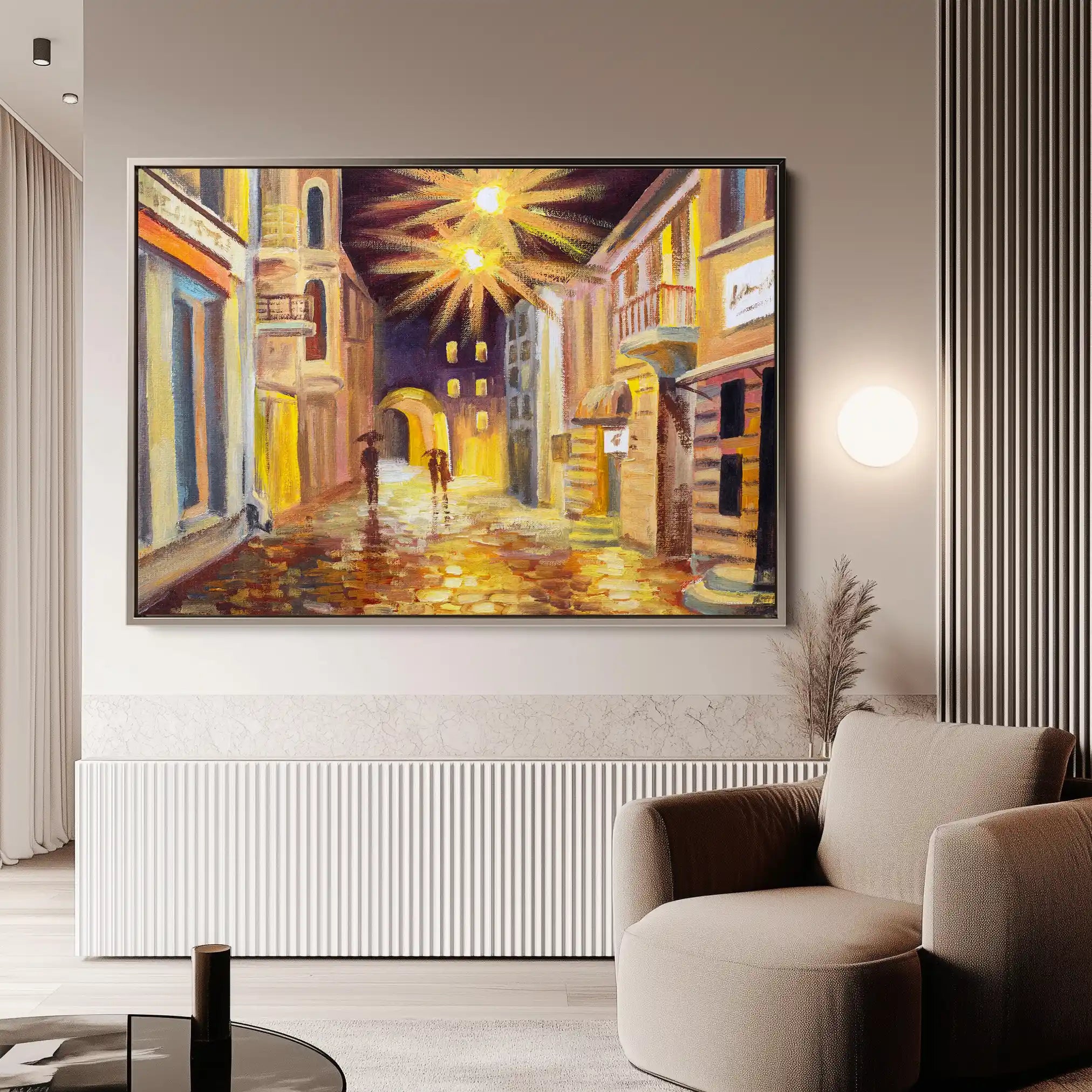 Landscape 153 Canvas Art 90 x 60 cm / Stretched on hidden frame