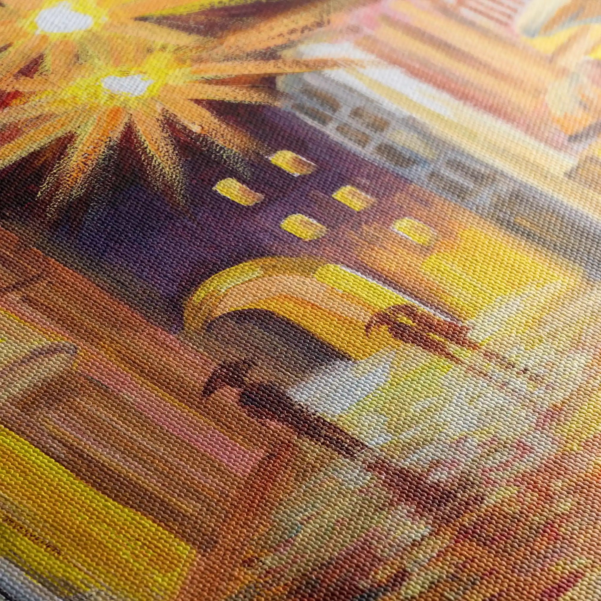 Landscape 153 Canvas Art 90 x 60 cm / Stretched on hidden frame