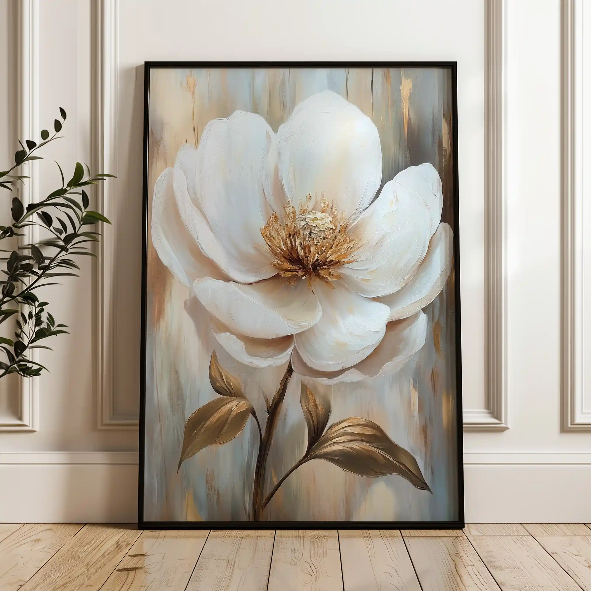 Floral Canvas Wall Art WAD1530-F 90 x 60 cm / Stretched on hidden frame