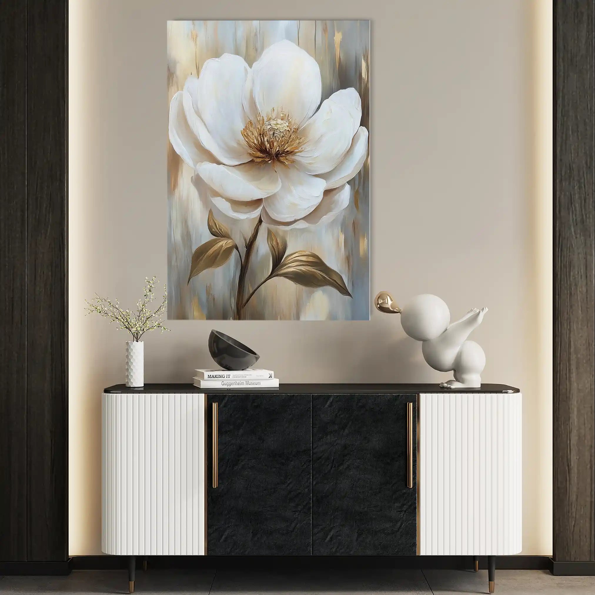 Floral Canvas Wall Art WAD1530-F 90 x 60 cm / Stretched on hidden frame