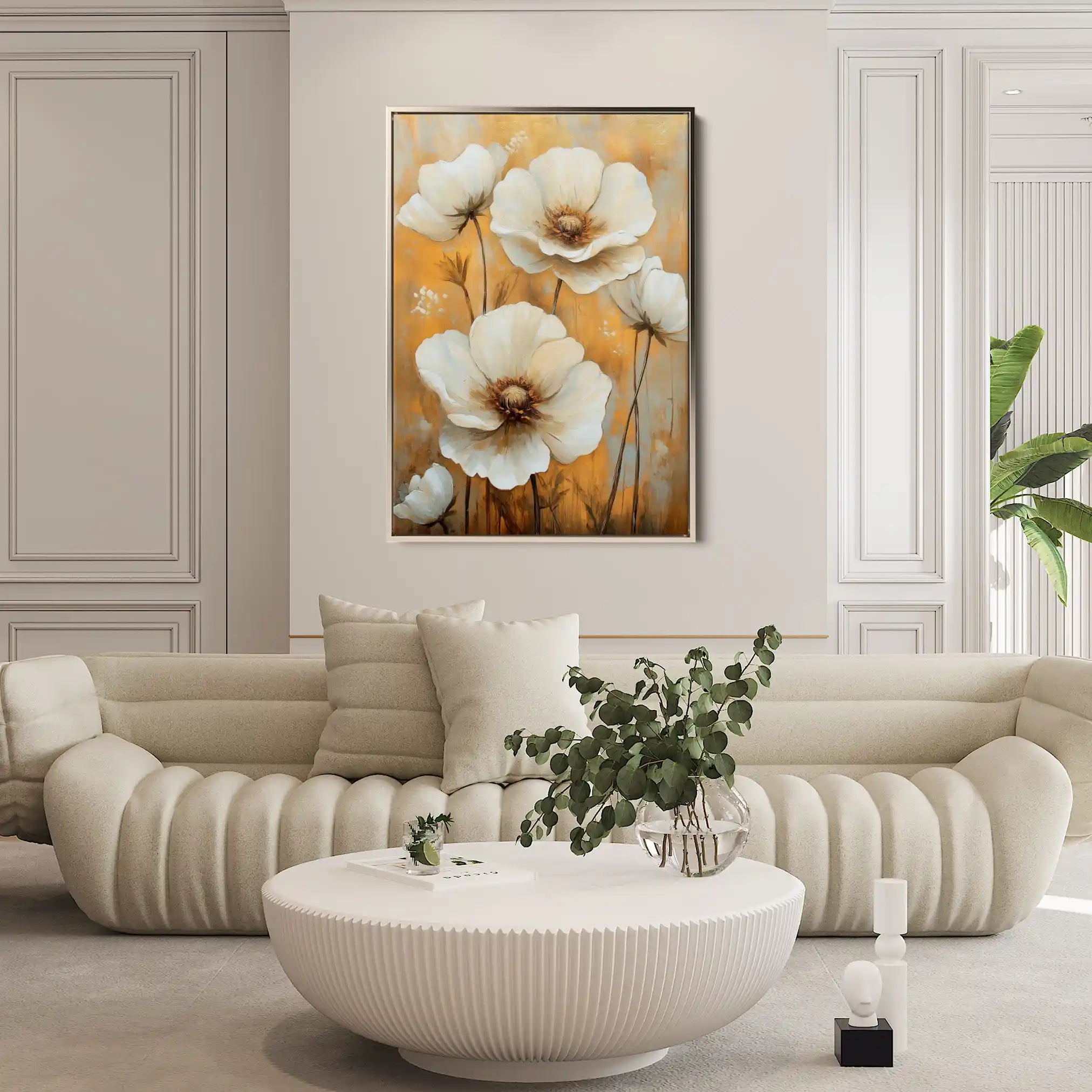 Floral Canvas Wall Art WAD1531-F 90 x 60 cm / Stretched on hidden frame