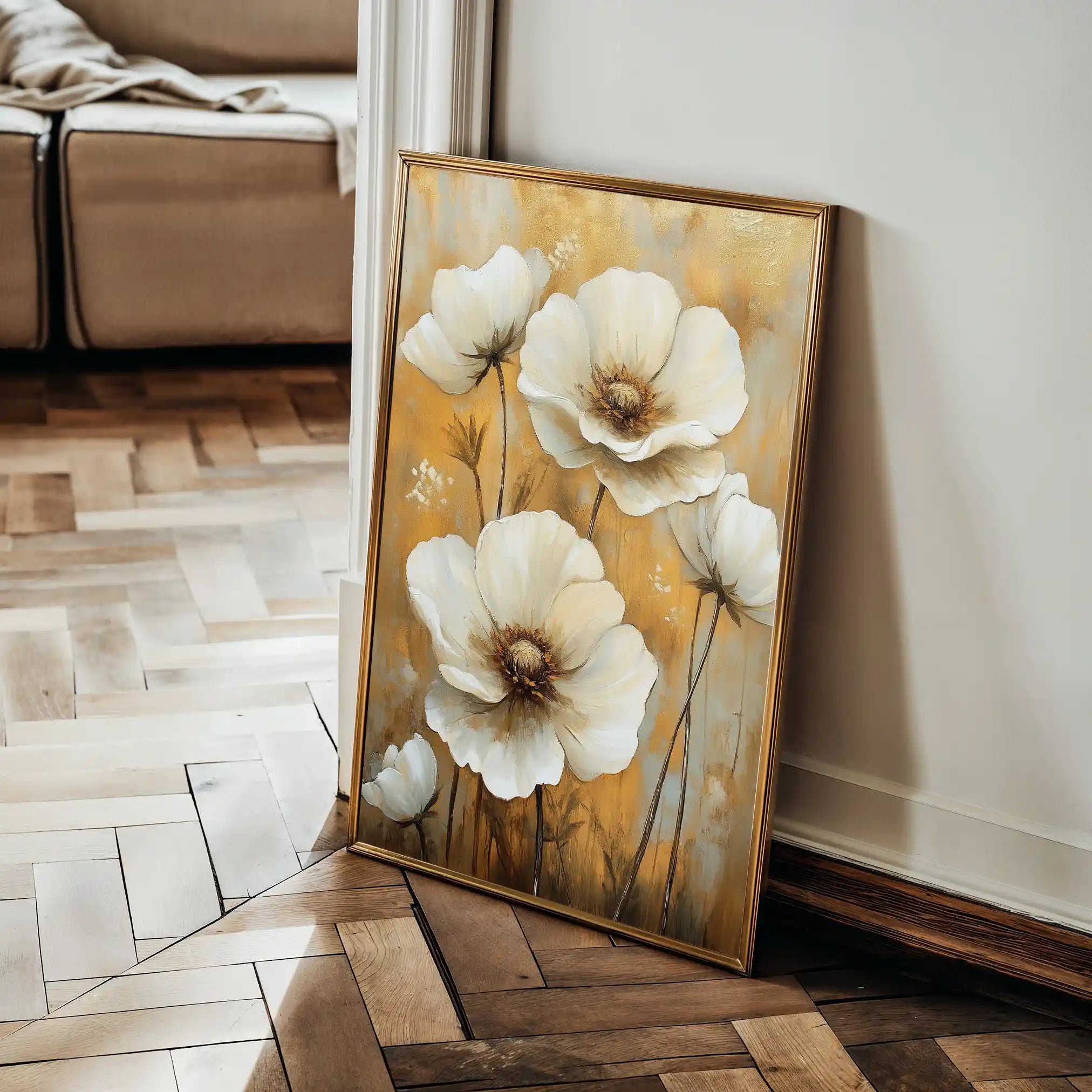 Floral Canvas Wall Art WAD1531-F 90 x 60 cm / Stretched on hidden frame