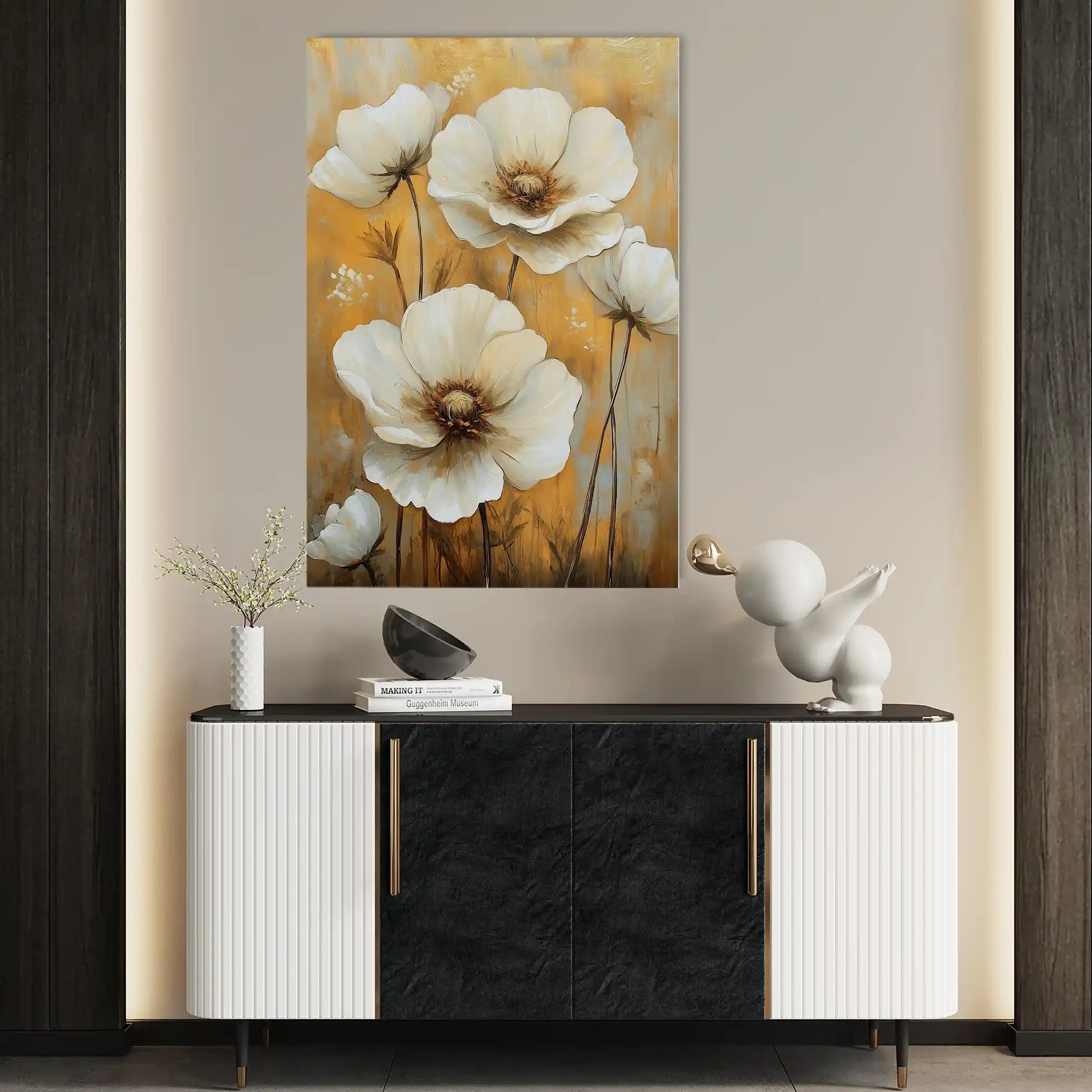 Floral Canvas Wall Art WAD1531-F 90 x 60 cm / Stretched on hidden frame