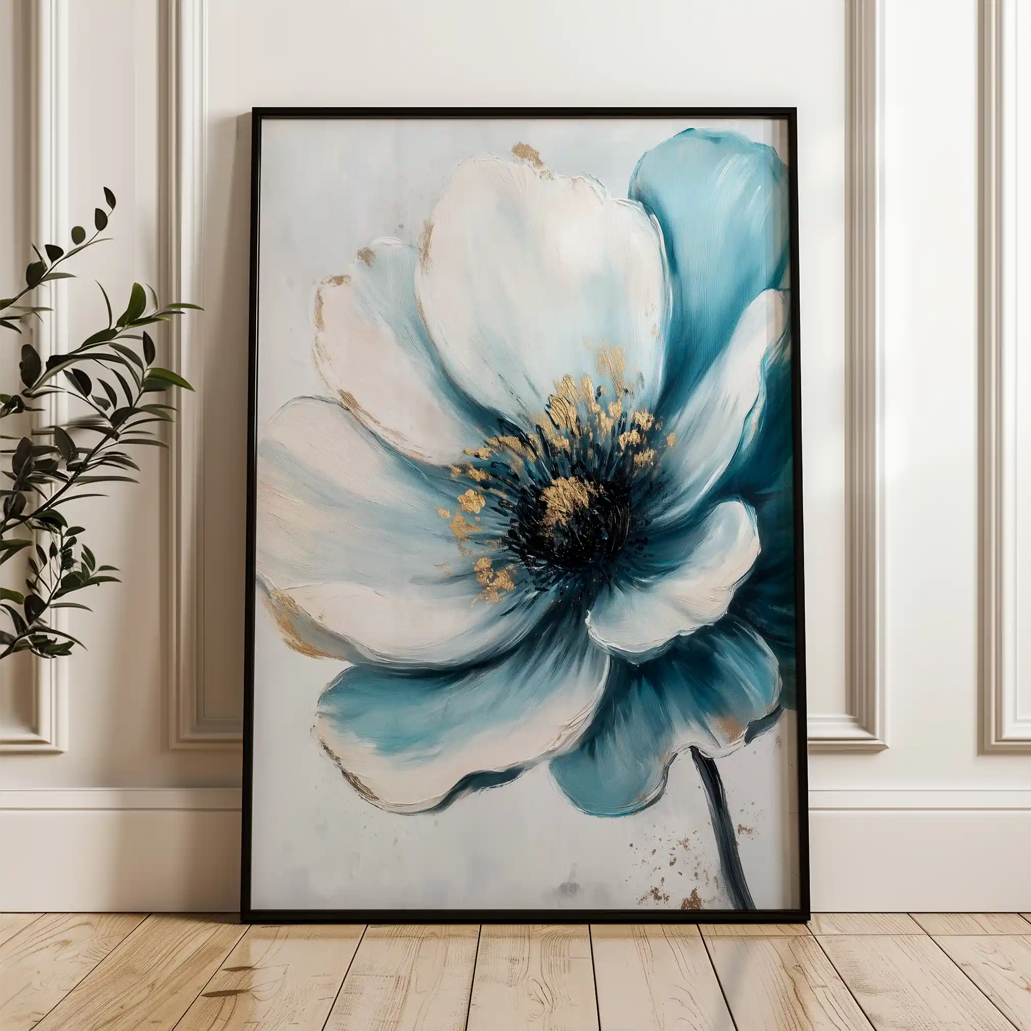 Floral Canvas Wall Art WAD1532-F 90 x 60 cm / Stretched on hidden frame