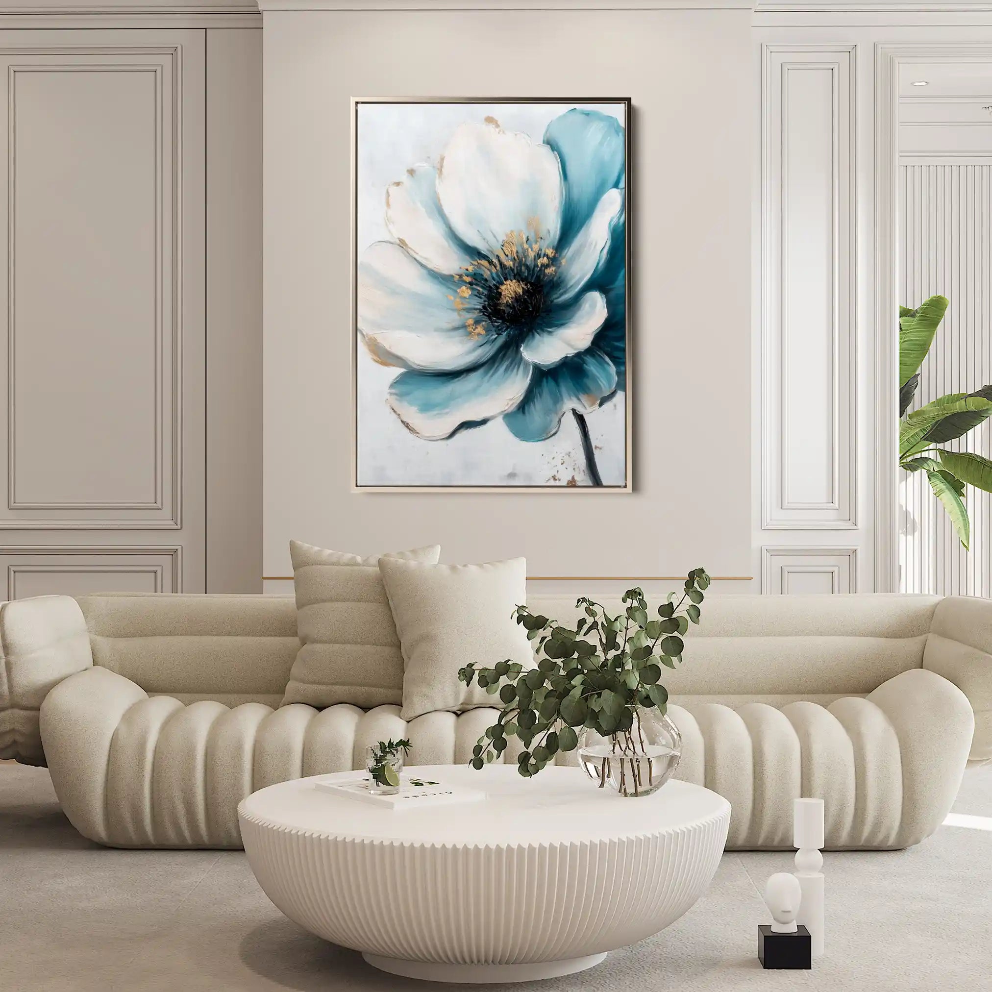 Floral Canvas Wall Art WAD1532-F 90 x 60 cm / Stretched on hidden frame