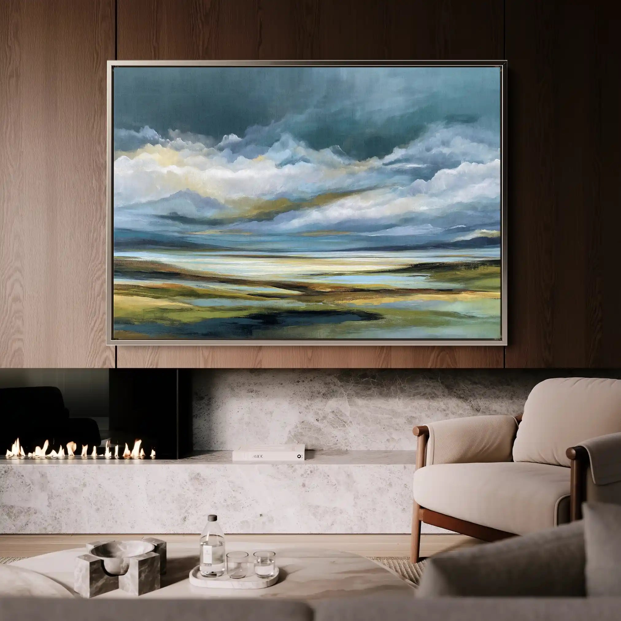 Abstract 1533 Canvas Art 60 x 40 cm / Stretched on hidden frame