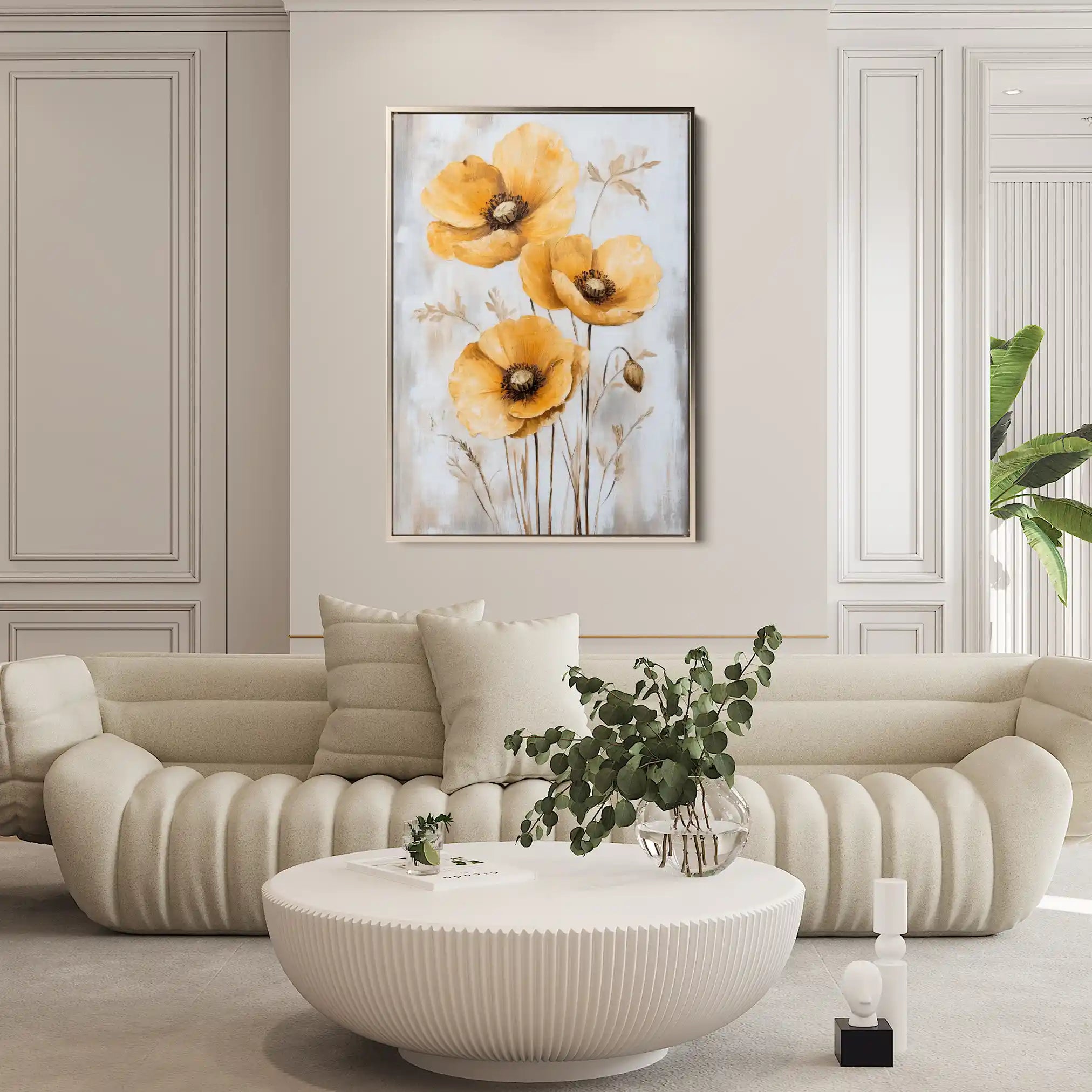 Floral Canvas Wall Art WAD1535-F 90 x 60 cm / Stretched on hidden frame