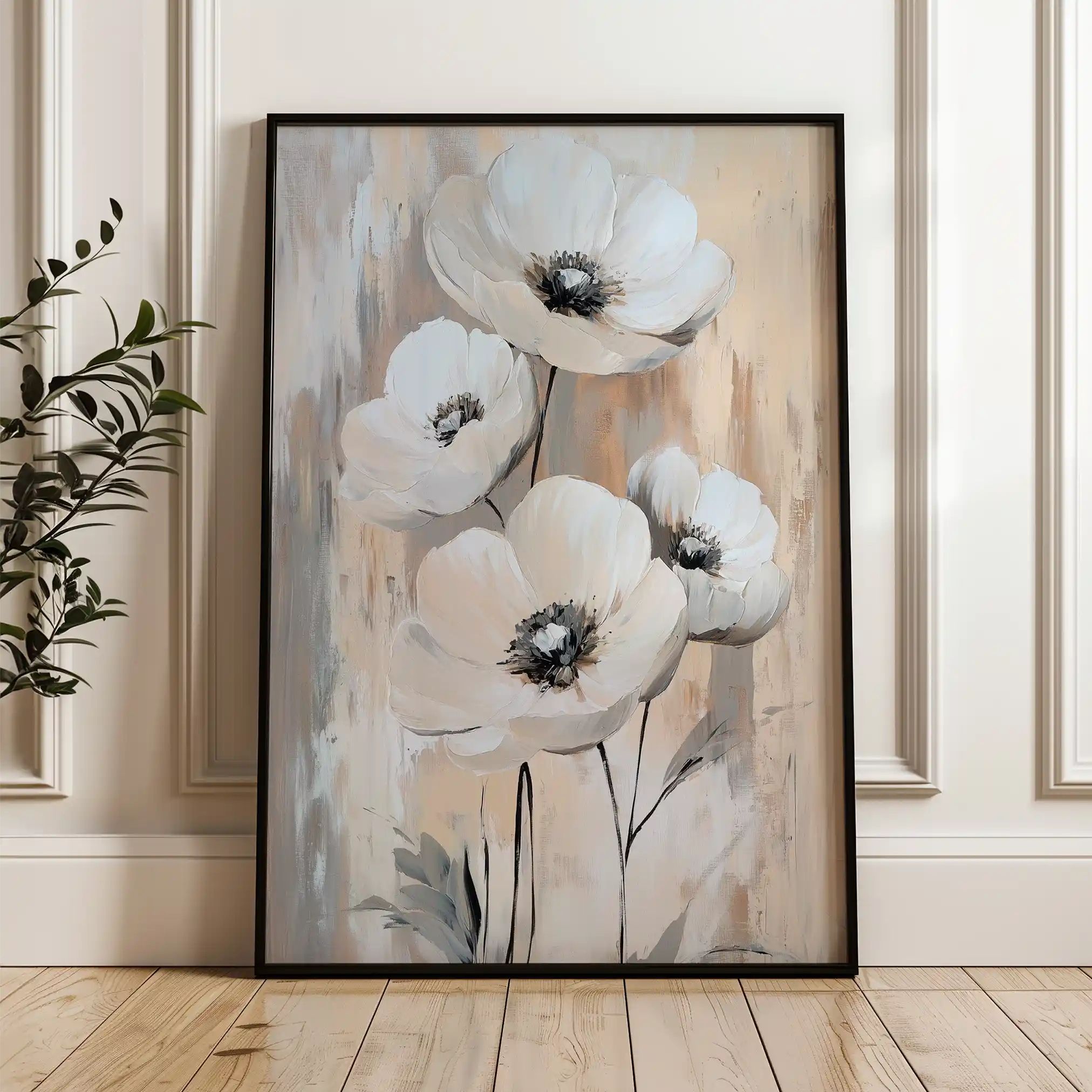 Floral Canvas Wall Art WAD1536-F 90 x 60 cm / Stretched on hidden frame