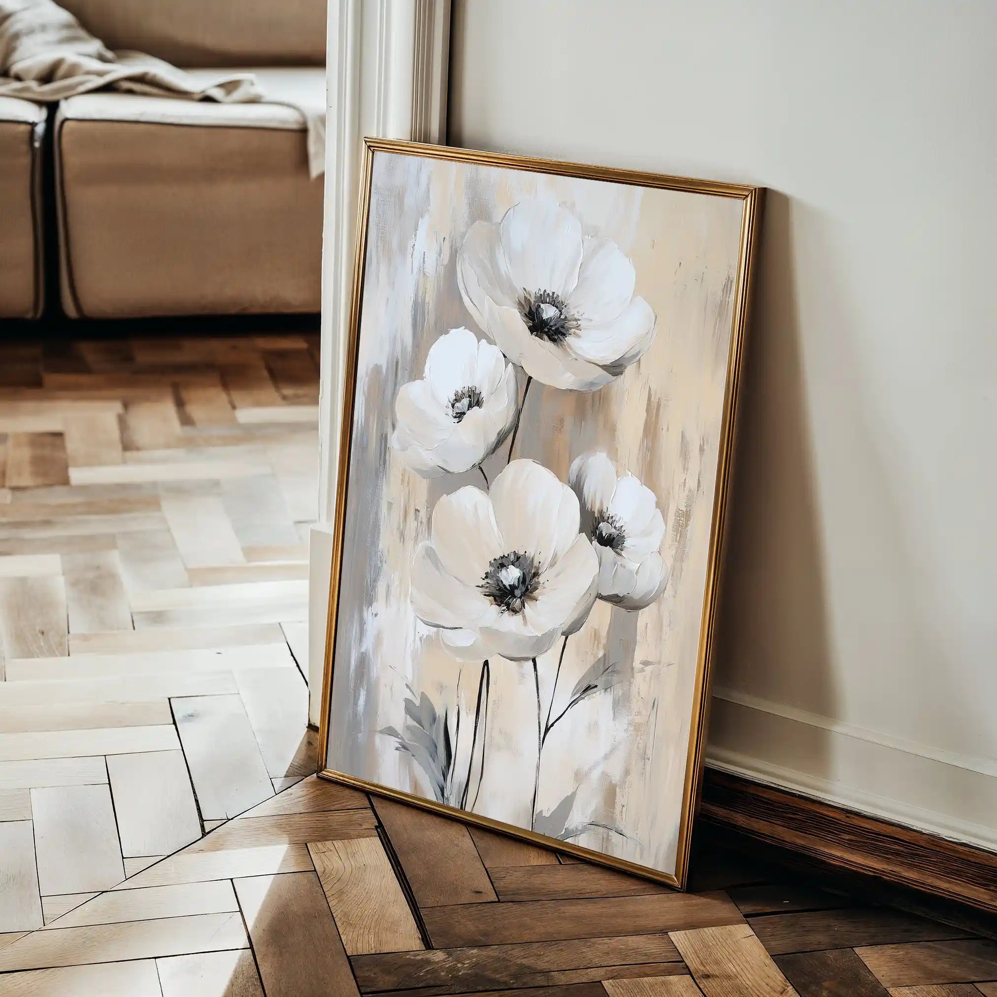 Floral Canvas Wall Art WAD1536-F 90 x 60 cm / Stretched on hidden frame