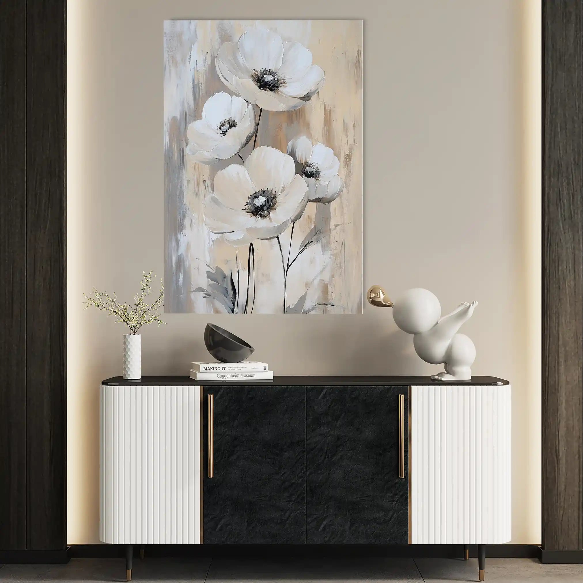 Floral Canvas Wall Art WAD1536-F 90 x 60 cm / Stretched on hidden frame